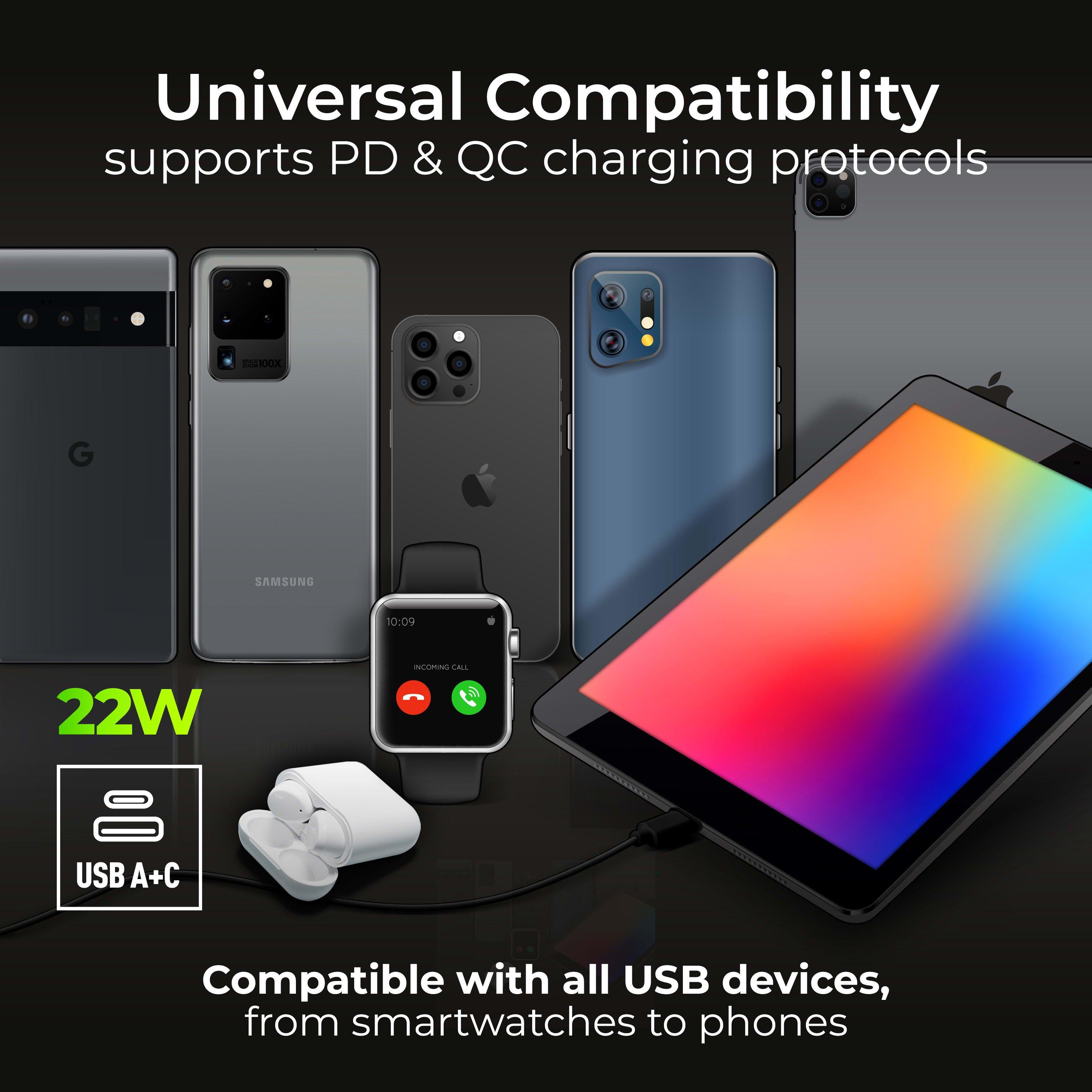 Brushed Steel - BG - BG Nexus Metal Double Socket USB A & C Ports - 5