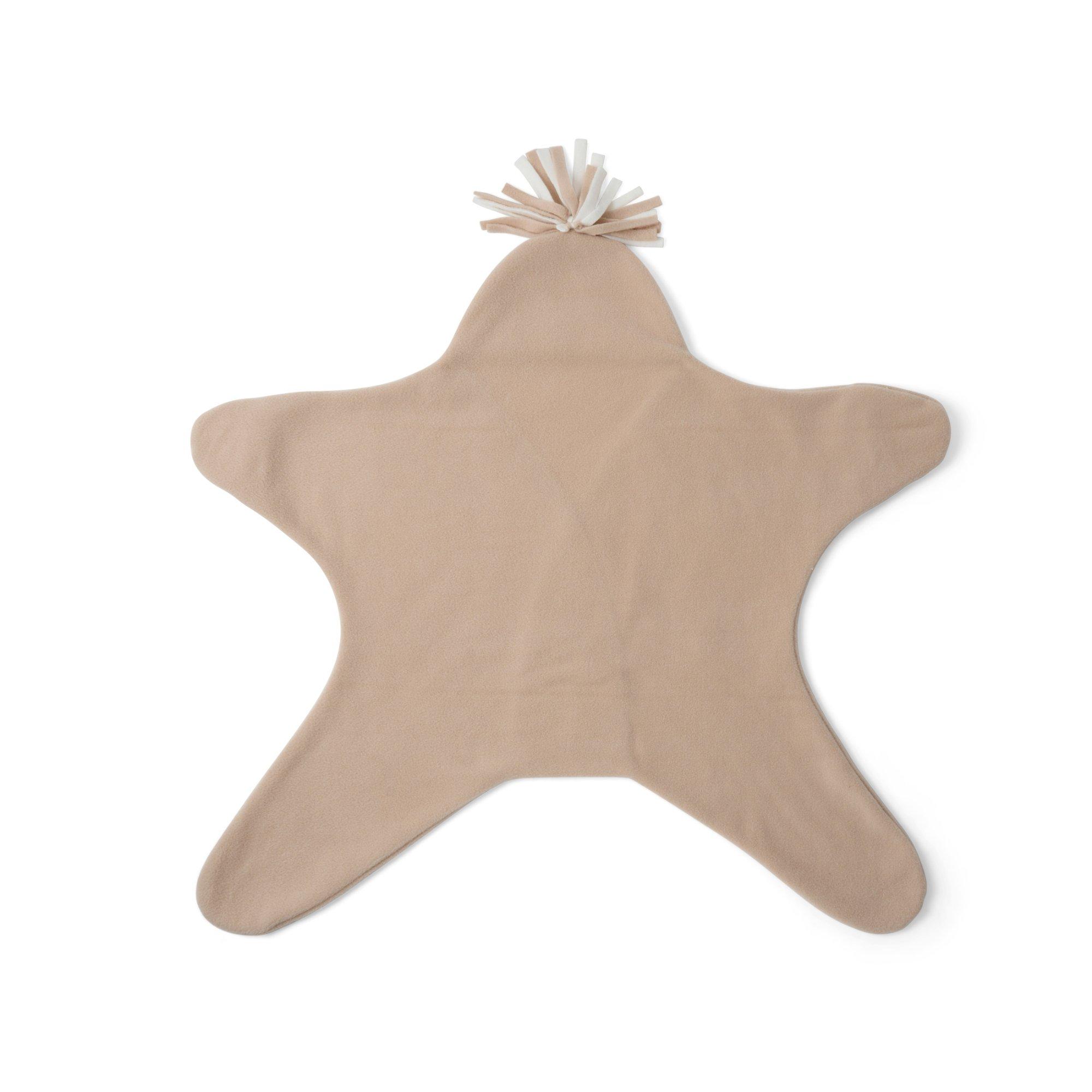Beige - Clair De Lune - Clair de Lune Star Fleece Wrap Blanket - 2
