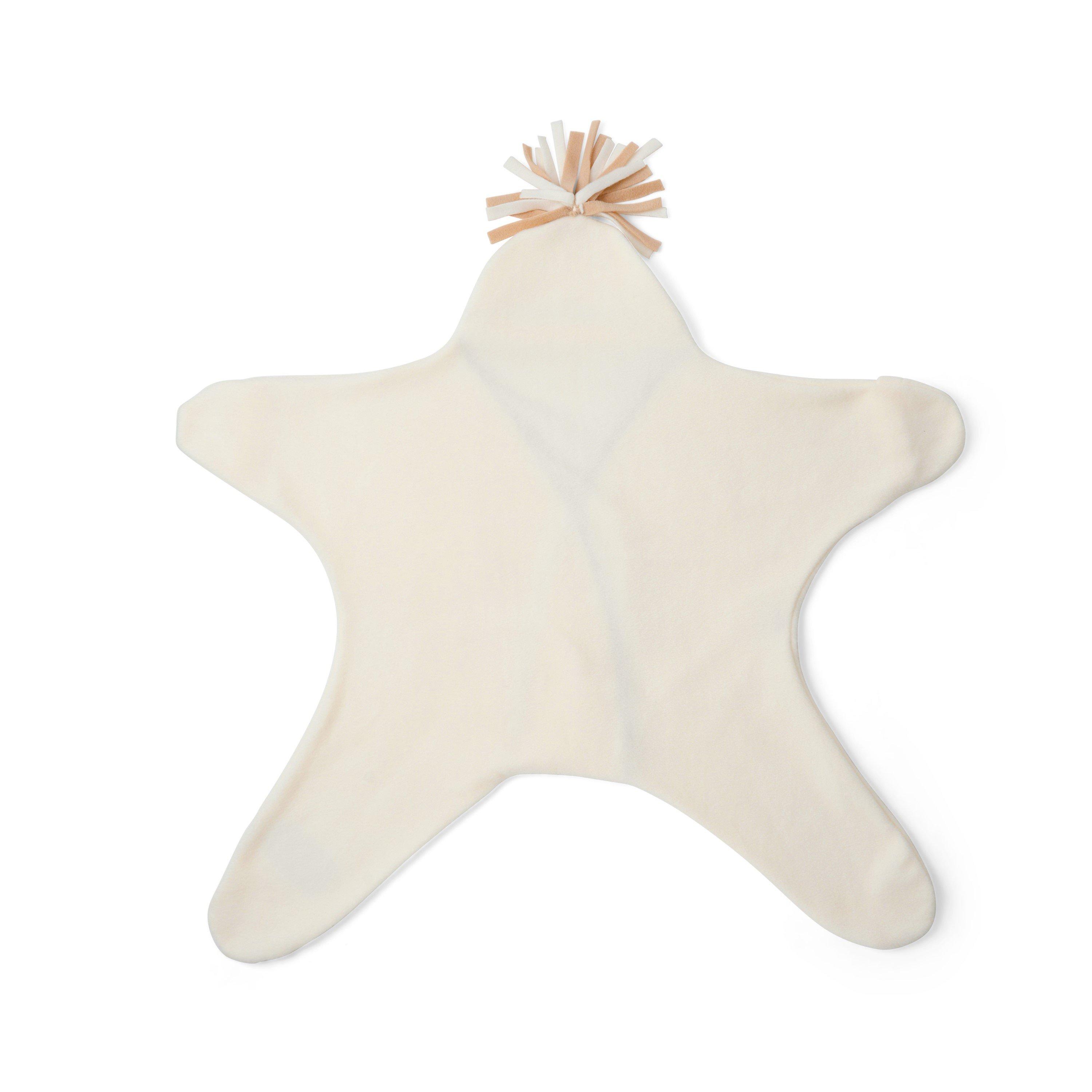 Cream - Clair De Lune - de Lune Star Fleece Wrap Blanket - 2