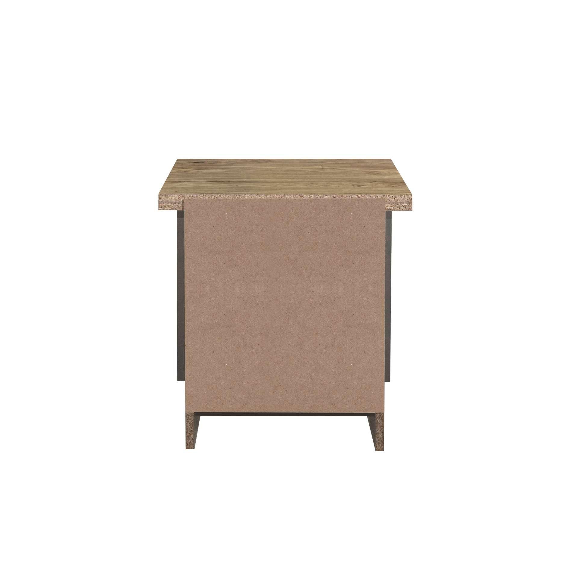 Grey - Birlea - Highgate 2 Drawer Bedside - 5