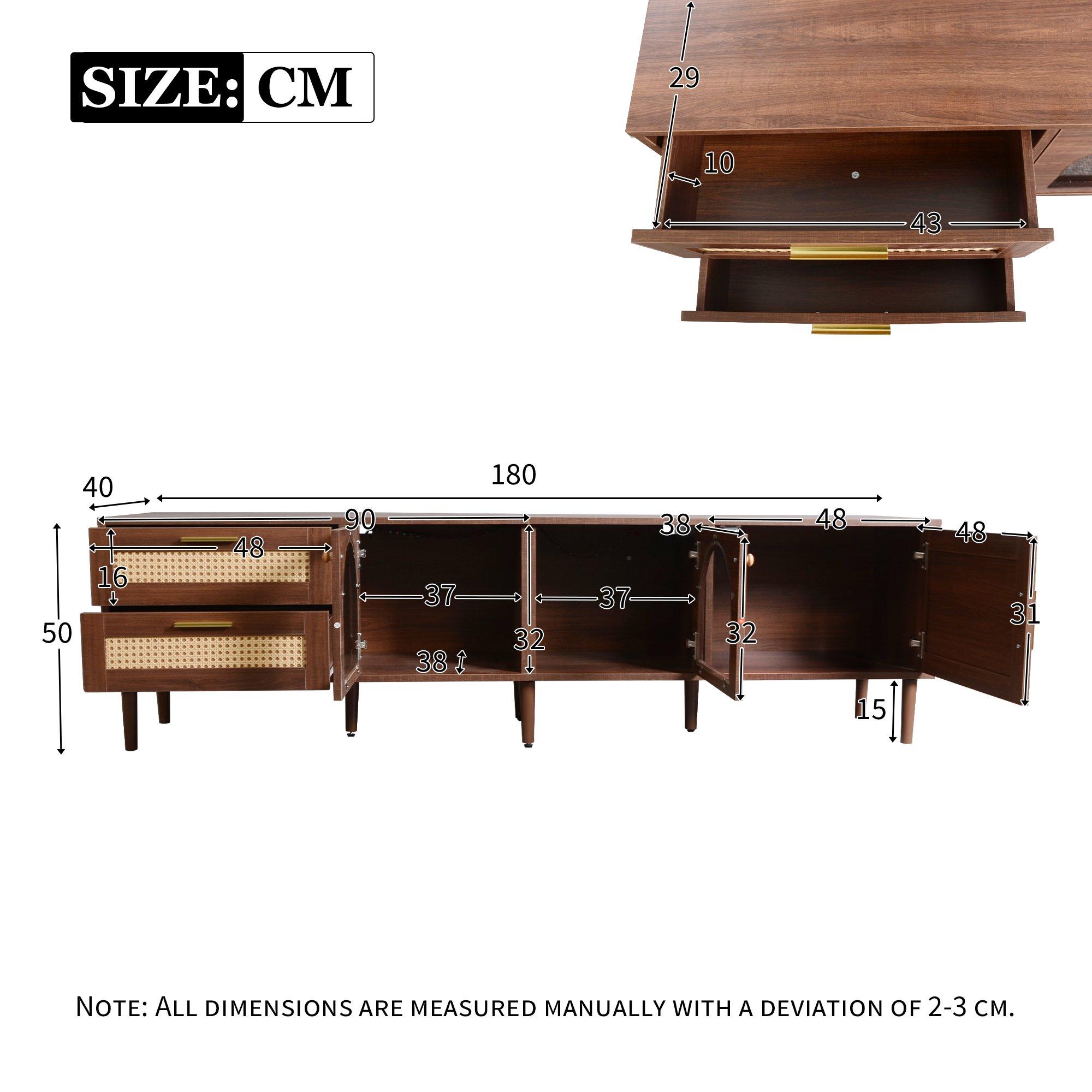 Brown - Urban Meuble - Modern TV Stand Brown with Ample Storage - 4