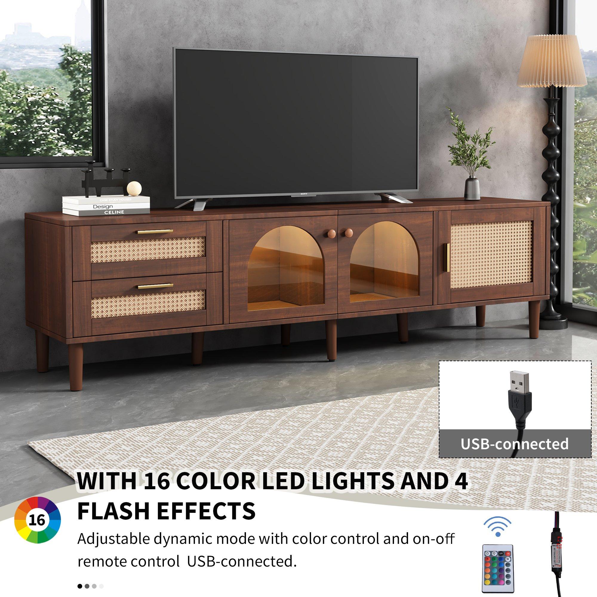 Brown - Urban Meuble - Modern TV Stand Brown with Ample Storage - 5