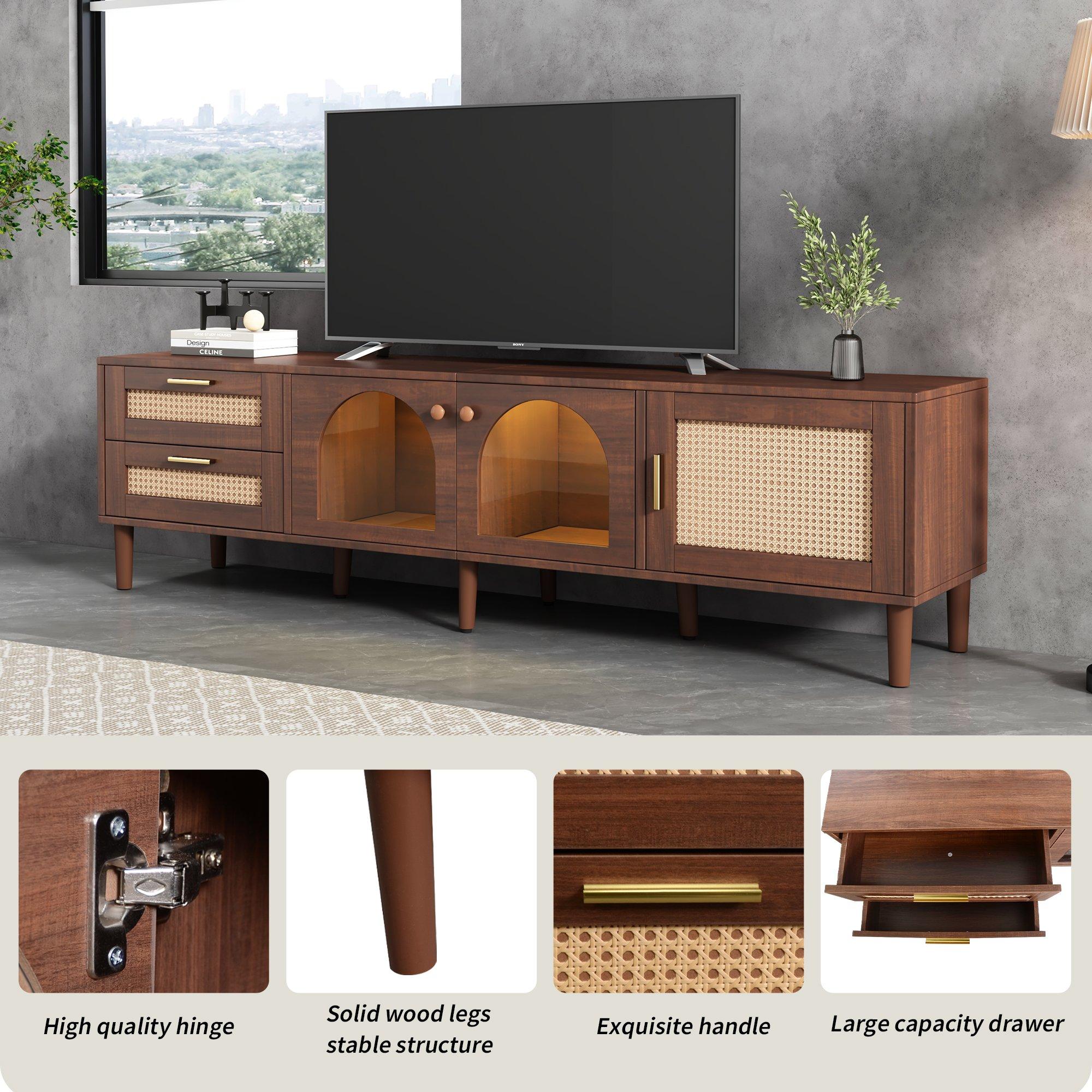 Brown - Urban Meuble - Modern TV Stand Brown with Ample Storage - 6