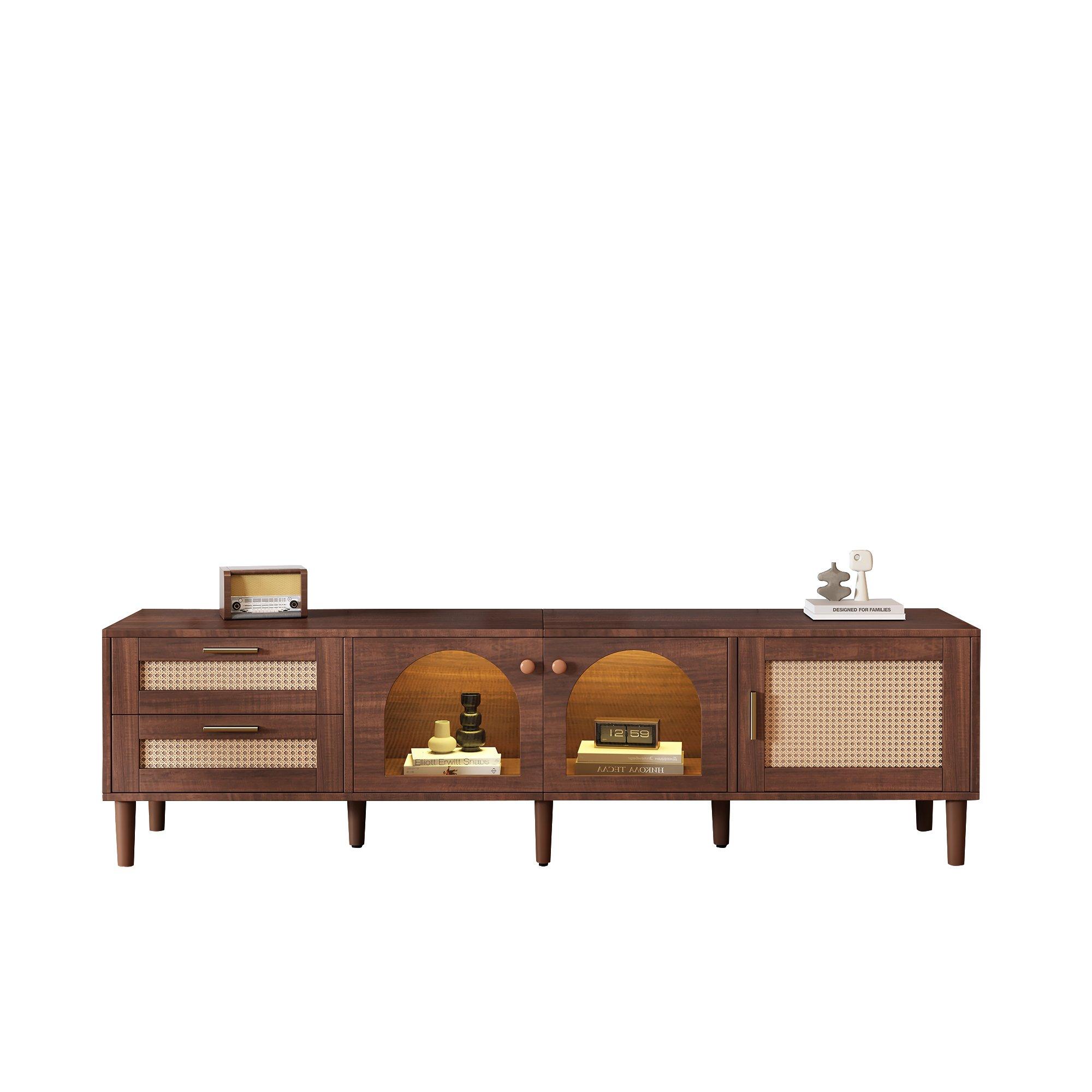Brown - Urban Meuble - Modern TV Stand Brown with Ample Storage - 8
