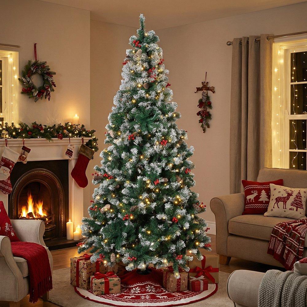 Green - LIFE IDEAS - Artificial Christmas Tree with Metal Stand - 1