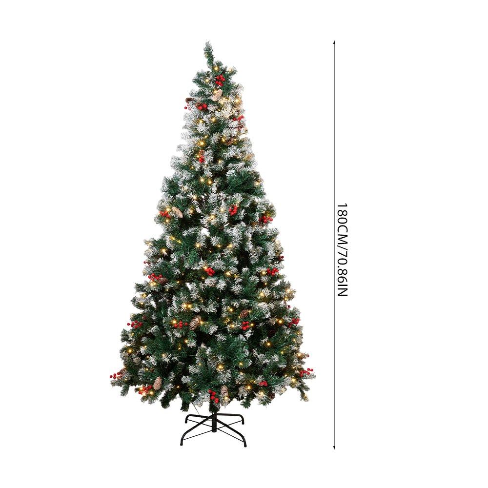 Green - LIFE IDEAS - Artificial Christmas Tree with Metal Stand - 2