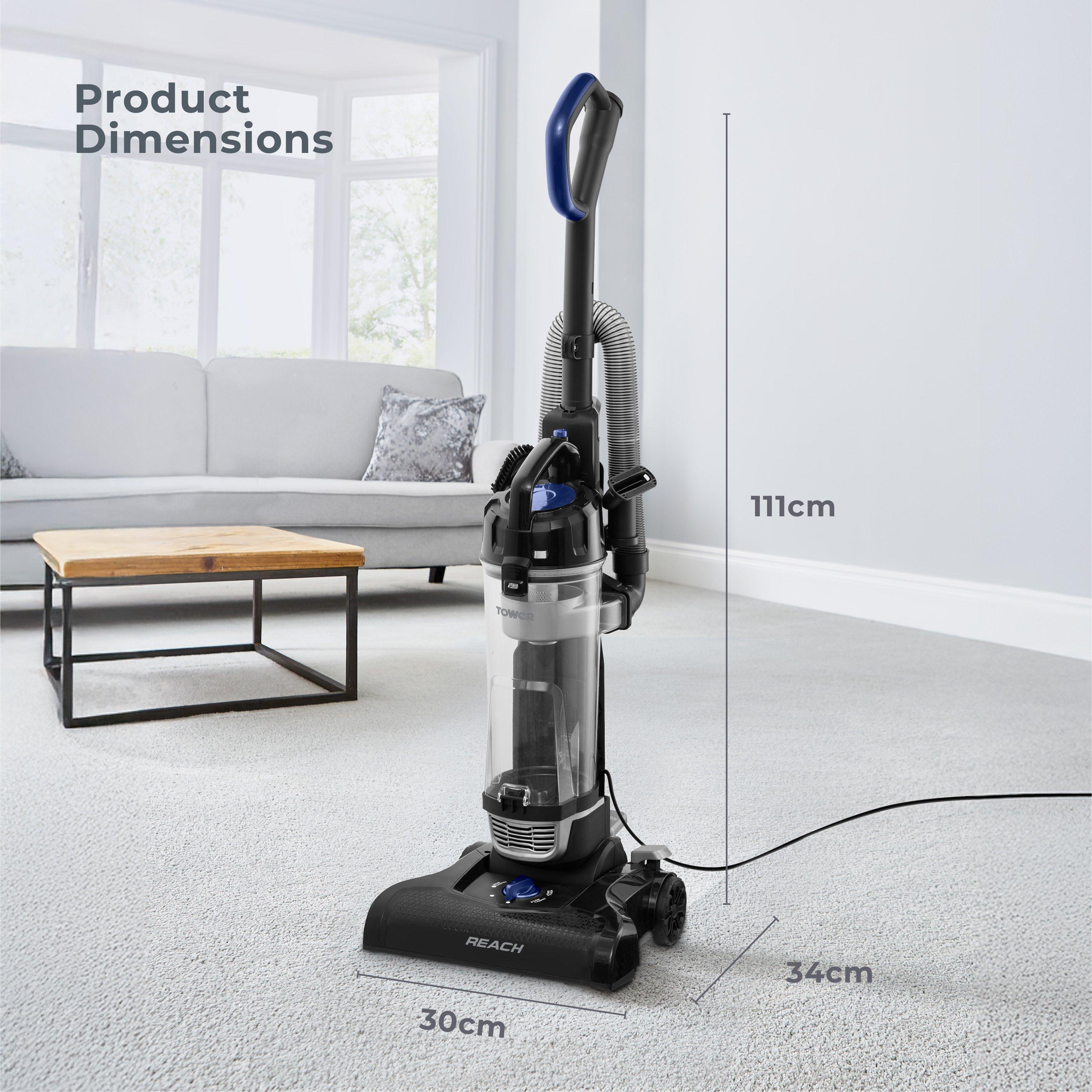 Black - Tower - Reach Bagless Upright Vacuum Cleaner - 6