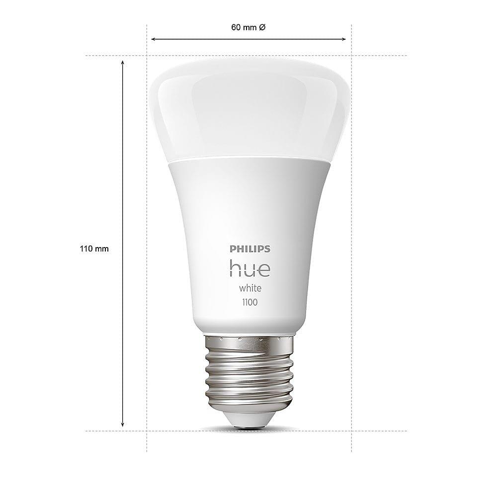 Hvid - Philips Hue - Philips Hue Dimmable White 9.5W E27 2P - 4