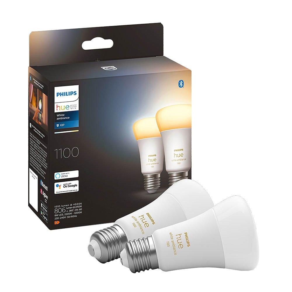 Philips Hue  Ambiance 8W E27 2P White