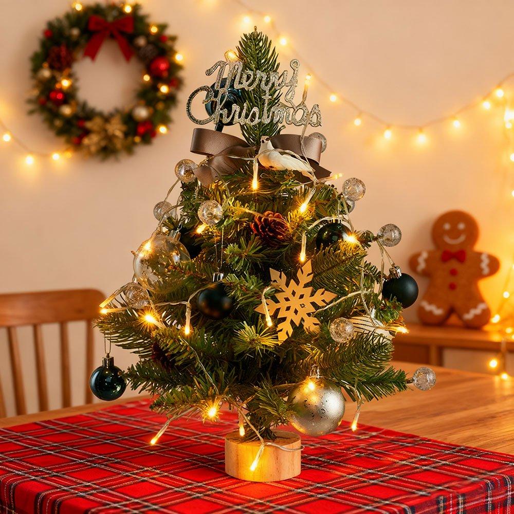 Green - LIFE IDEAS - Mini Tabletop Christmas Tree - 1