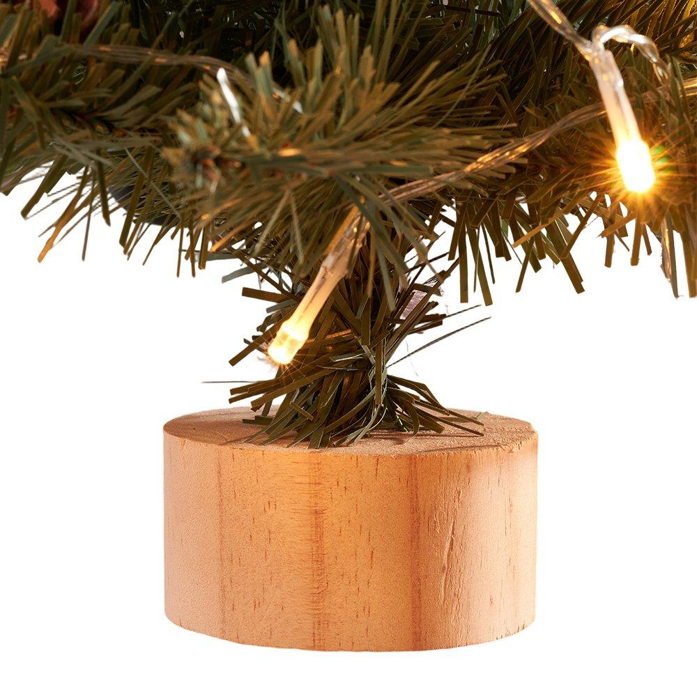 Green - LIFE IDEAS - Mini Tabletop Christmas Tree - 6