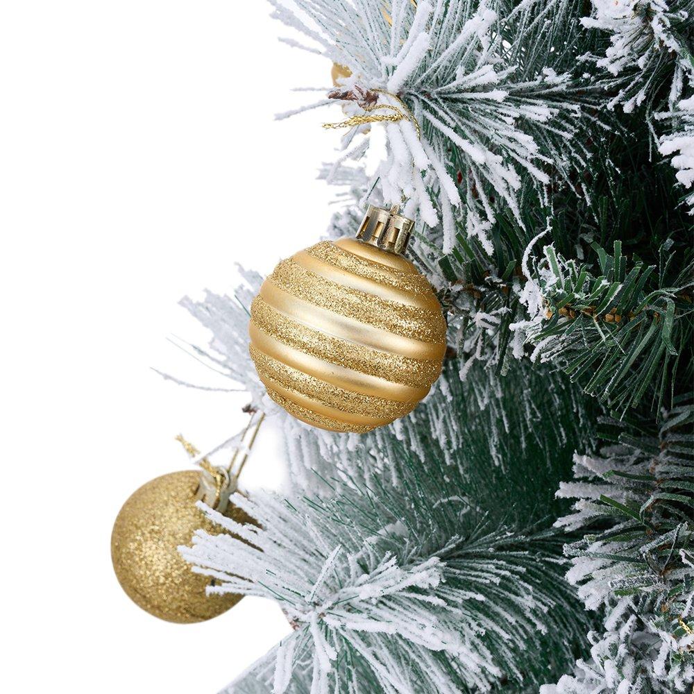 Green - LIFE IDEAS - Christmas Tree Ground Stake with Light and Timer - 4
