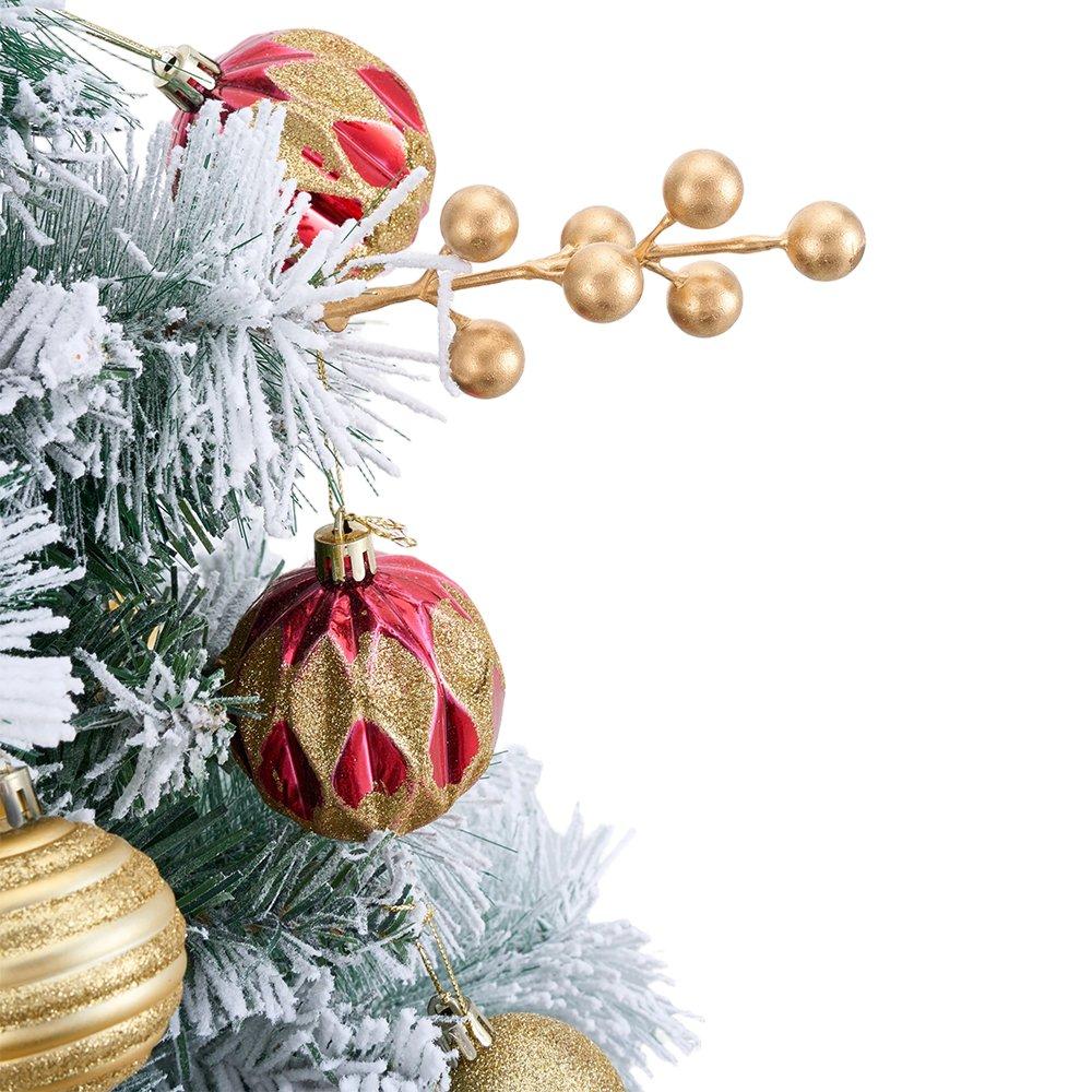 Green - LIFE IDEAS - Christmas Tree Ground Stake with Light and Timer - 5
