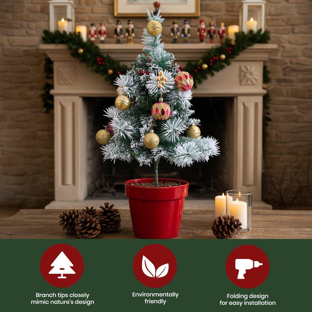 Green - LIFE IDEAS - Christmas Tree Ground Stake with Light and Timer - 9