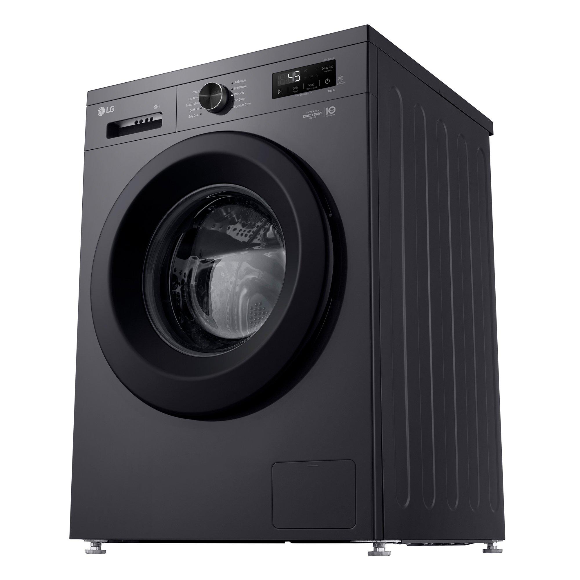 Slate Grey - LG - F4X1009NMK 9KG 1400 Washing Machine Slate Grey - 4