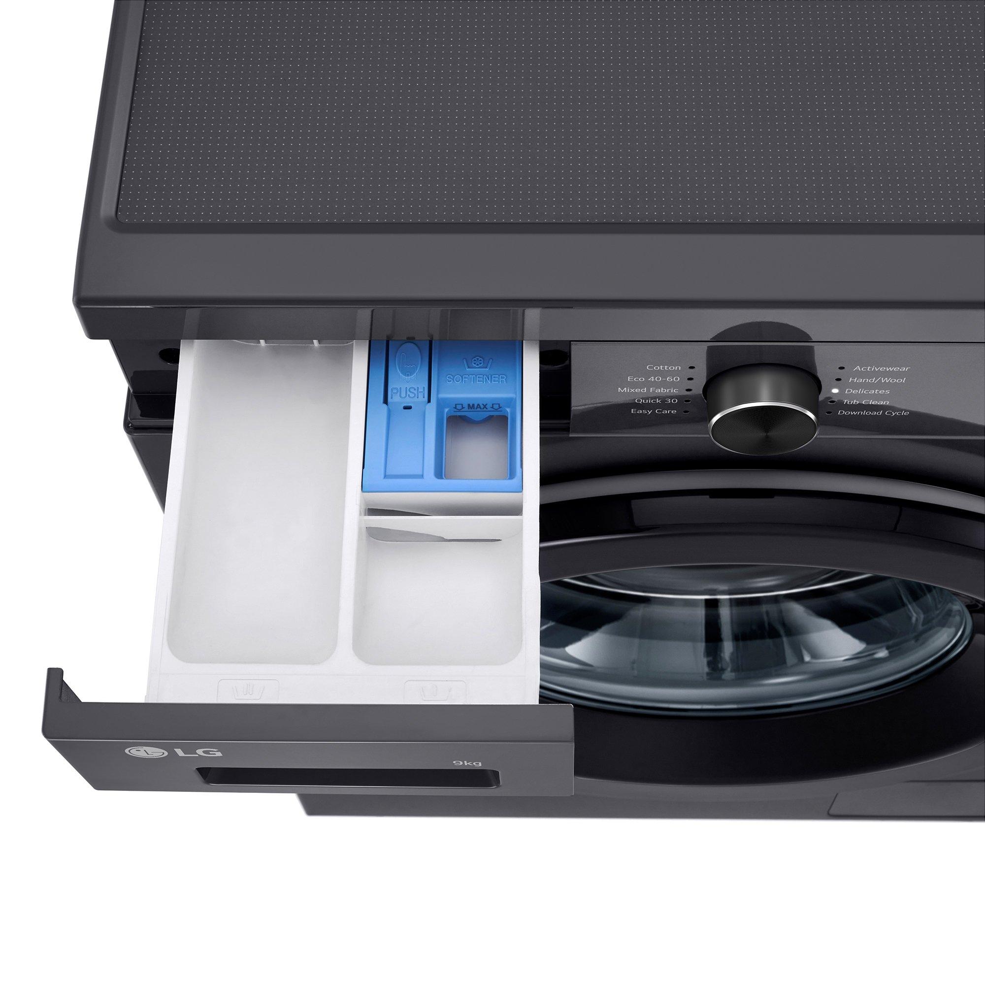 Slate Grey - LG - F4X1009NMK 9KG 1400 Washing Machine Slate Grey - 7
