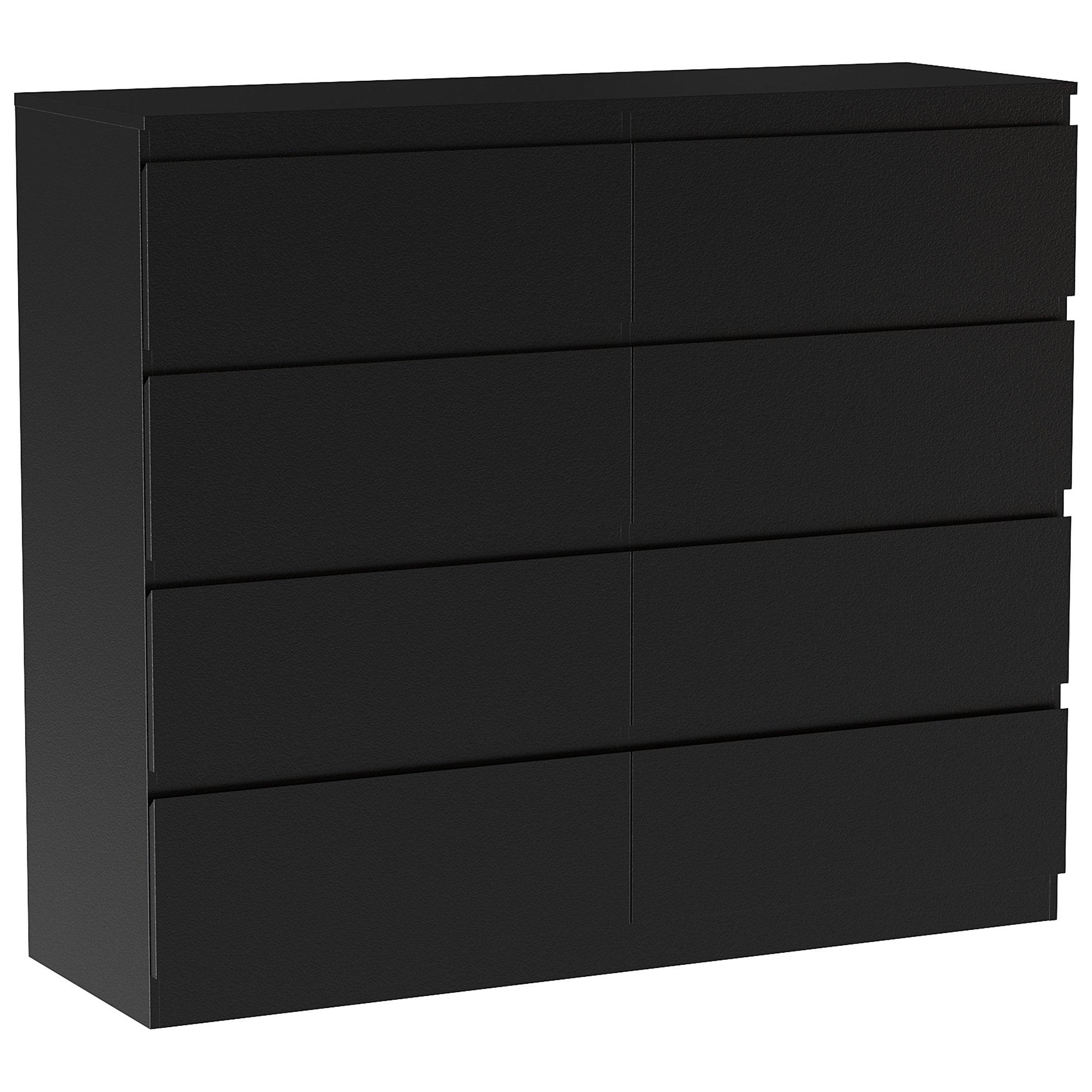 Black - Lassic - Vida Designs Denver 8 Drawer Chest - 8
