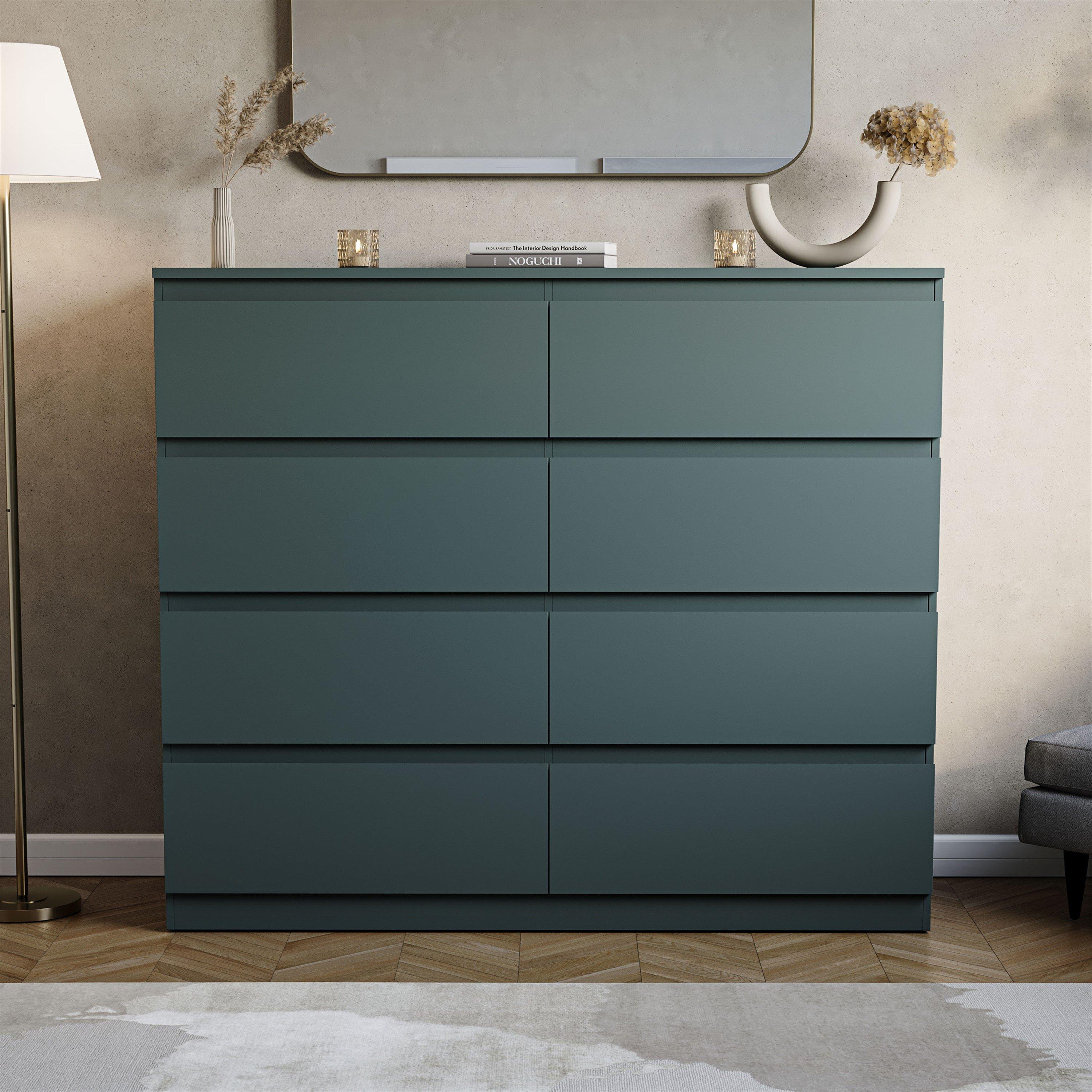 Jasper Green - Lassic - Vida Designs Denver 8 Drawer Chest - 3