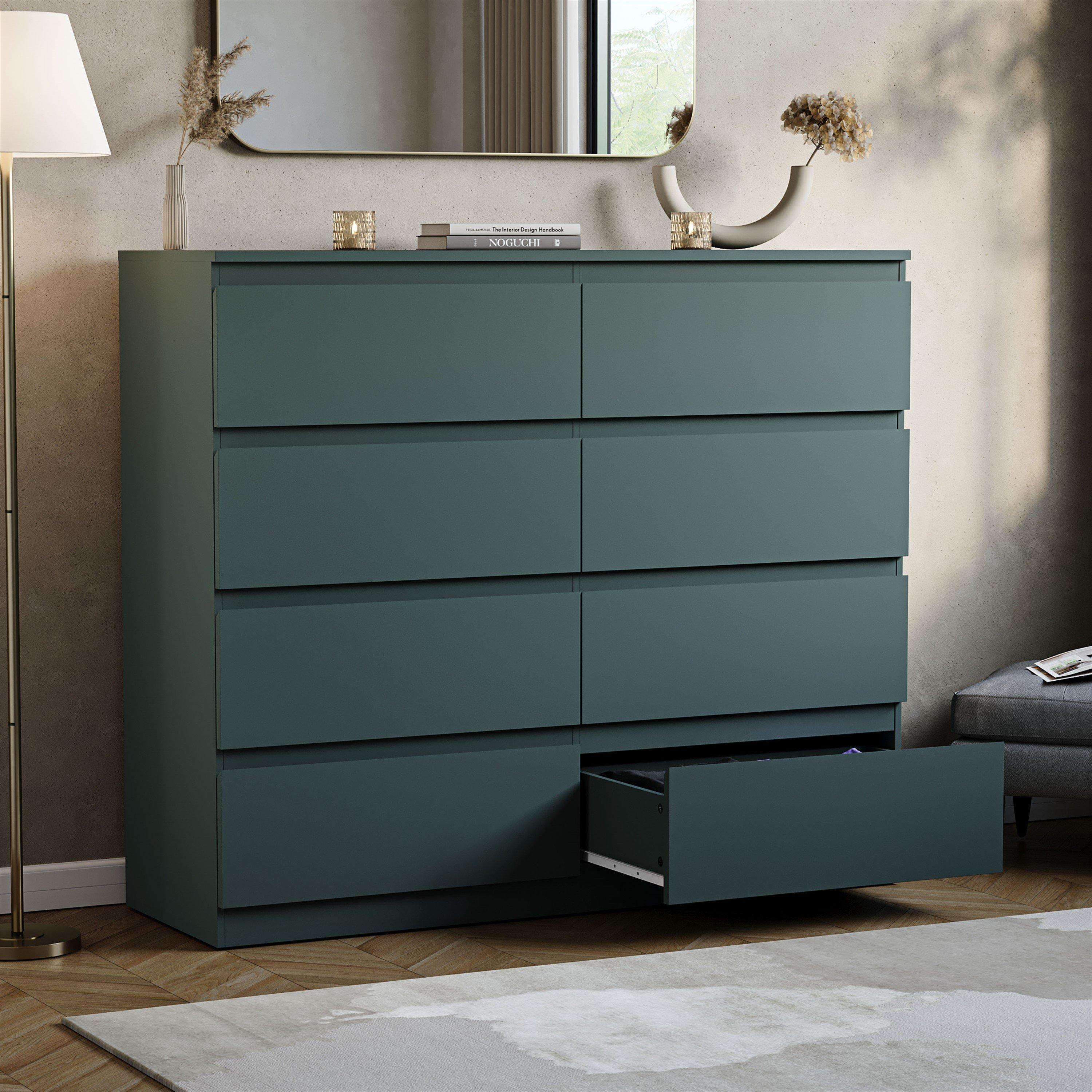 Jasper Green - Lassic - Vida Designs Denver 8 Drawer Chest - 4