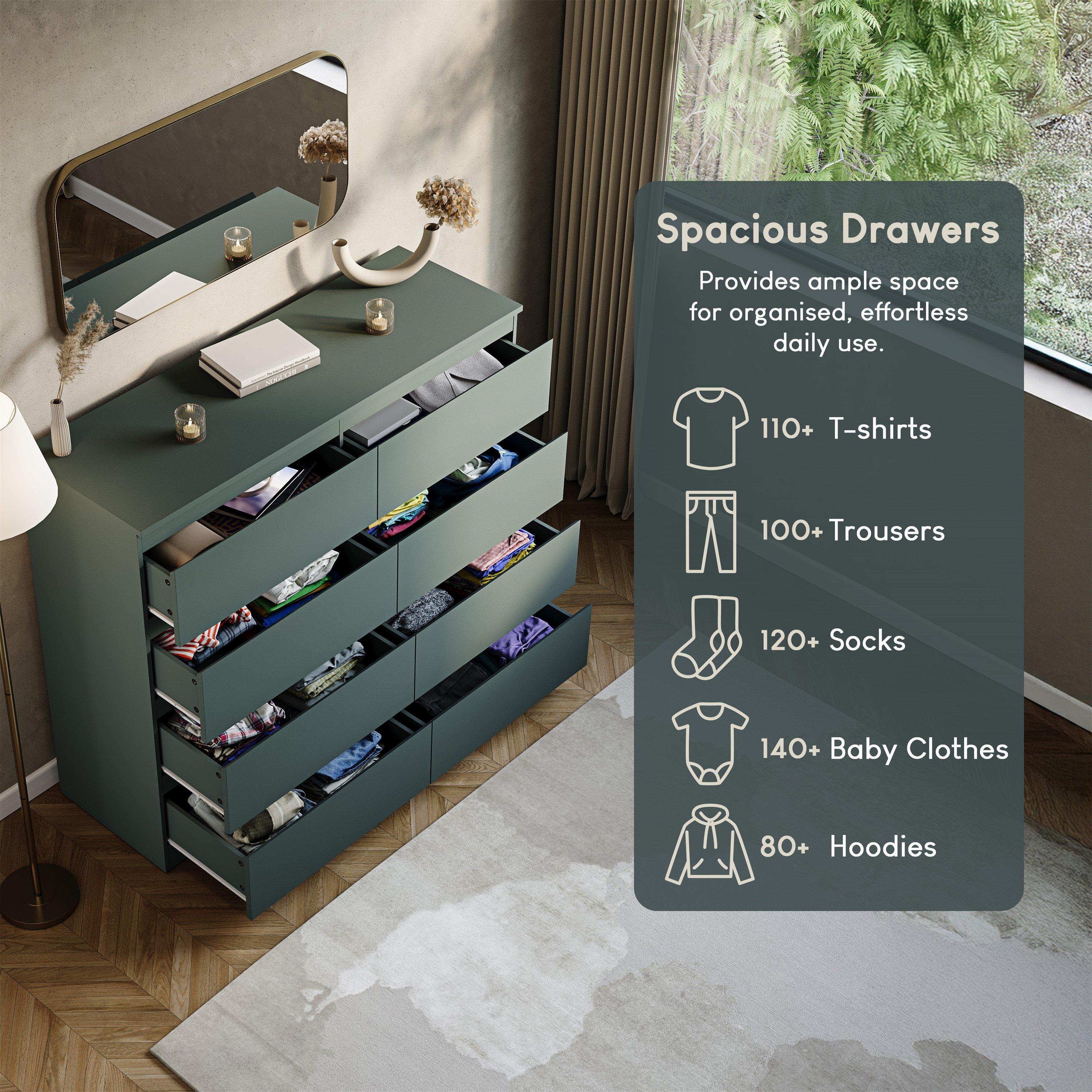 Jasper Green - Lassic - Vida Designs Denver 8 Drawer Chest - 6