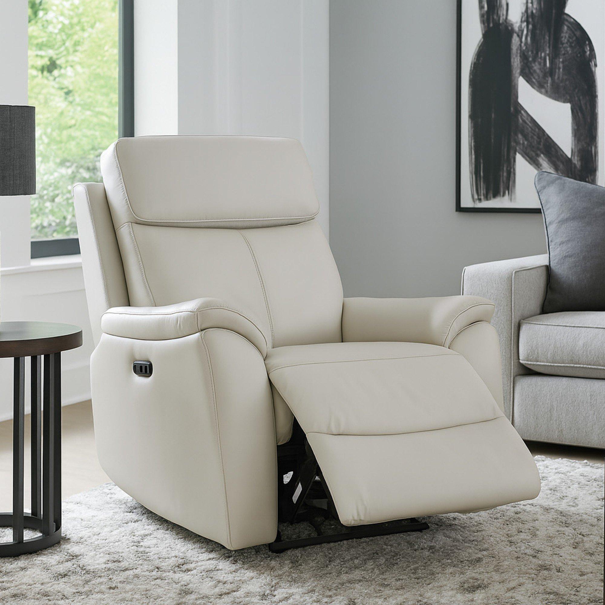 Light Grey - Aspire - Kingsmere Power Recliner Armchair (1 Seater) - 1