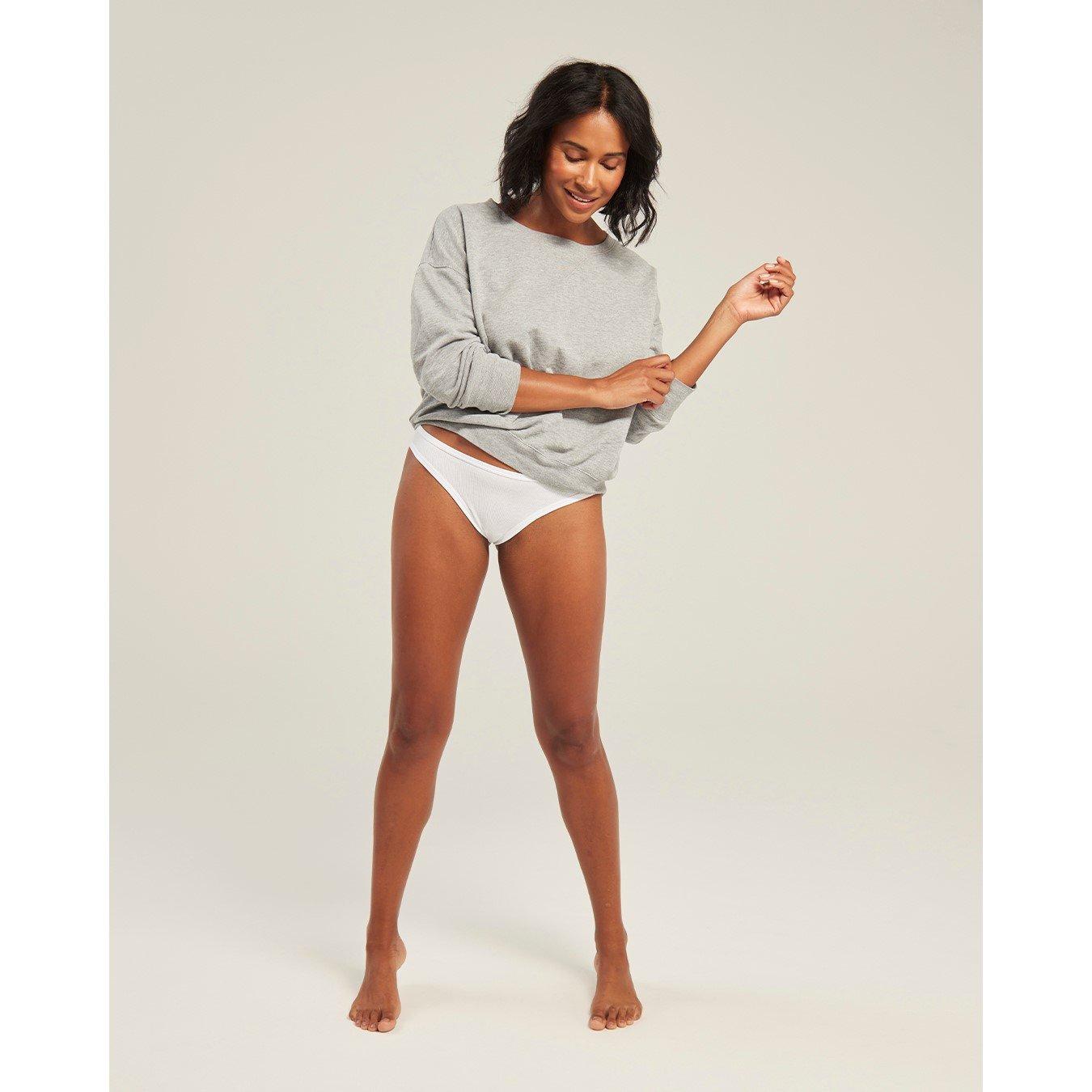 White - Nudea - THE MINI BRIEF 2 PACK ORGANIC COTTON LOUNGE - 2