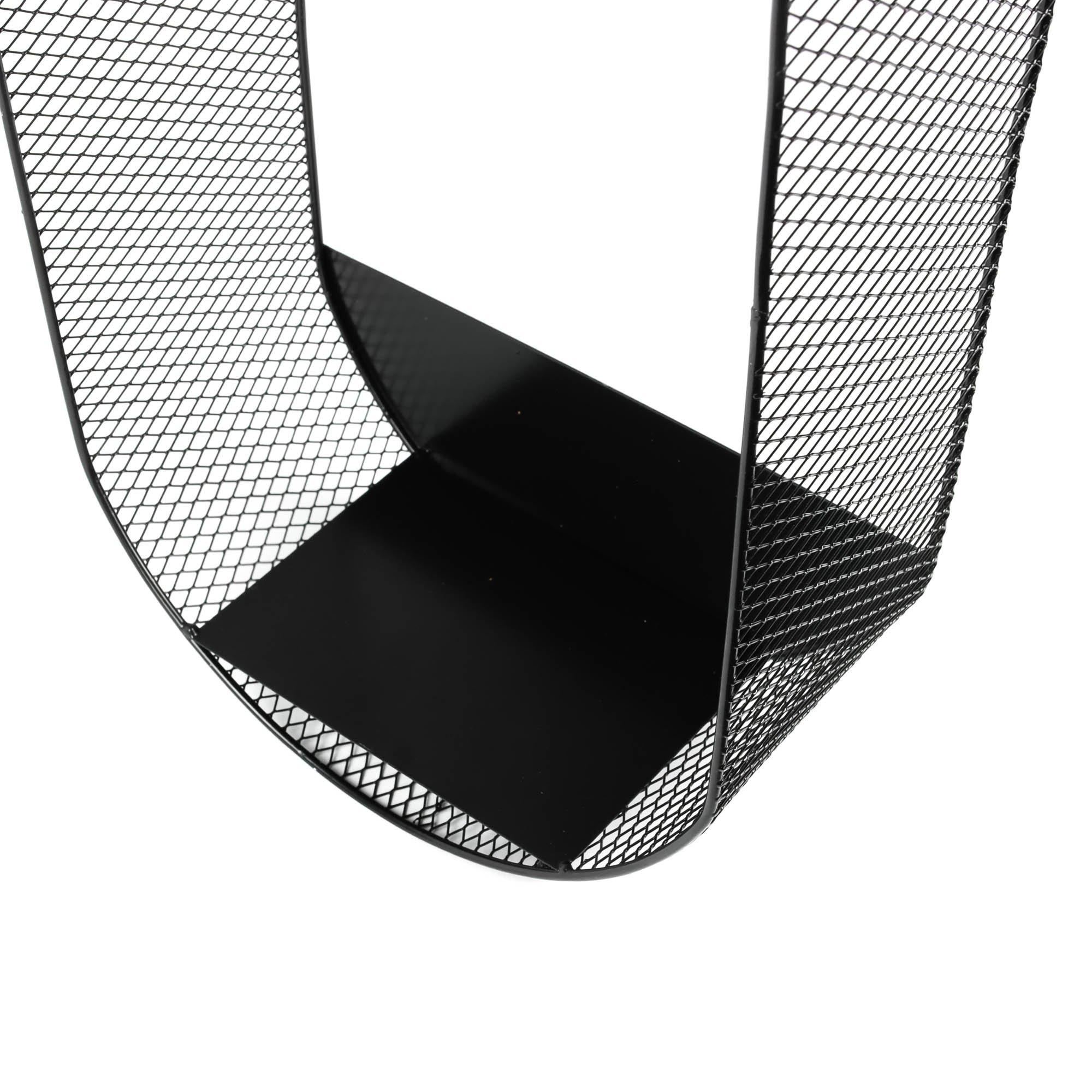 Black - Streetwize - Oval Solar Wall Planter - 5