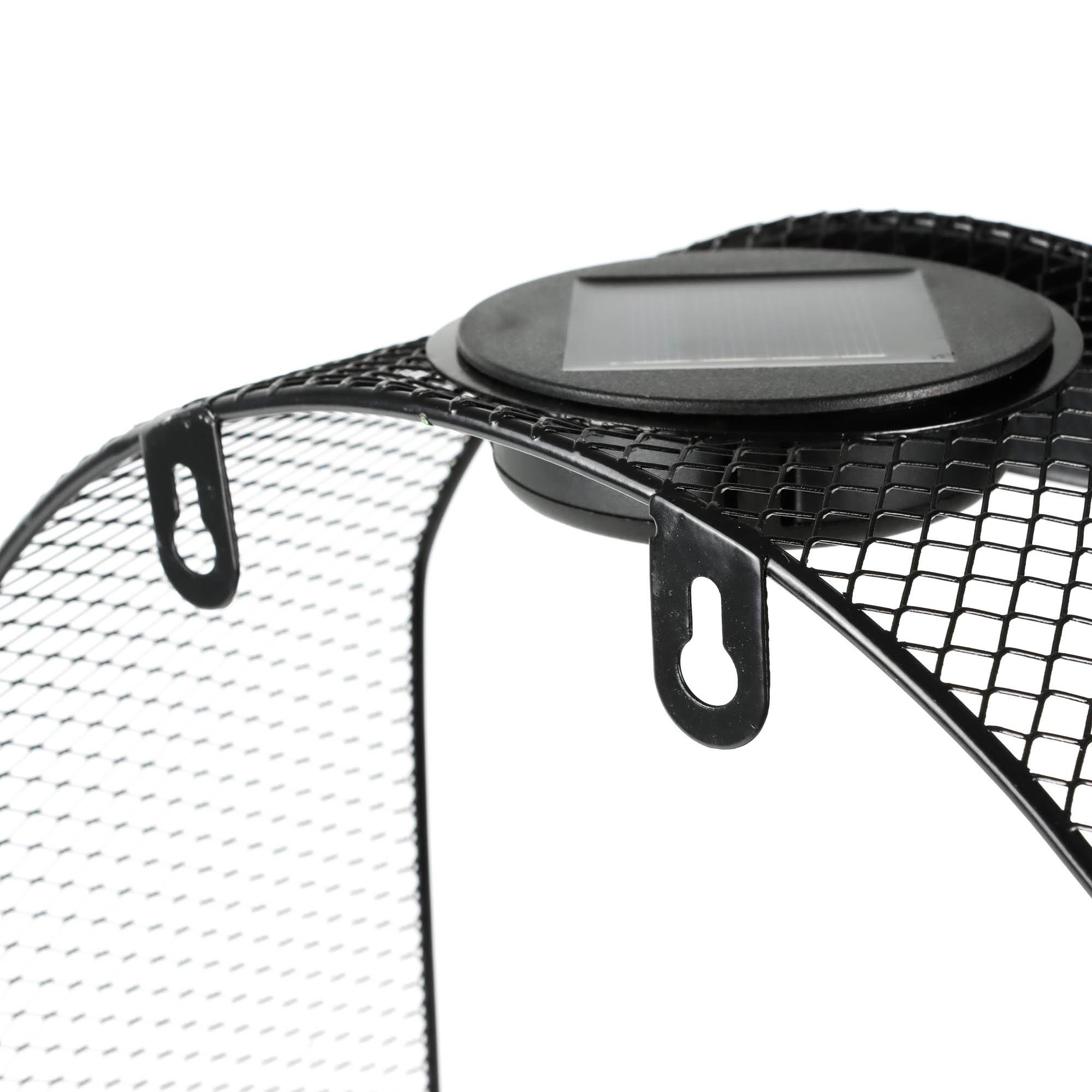 Black - Streetwize - Oval Solar Wall Planter - 6