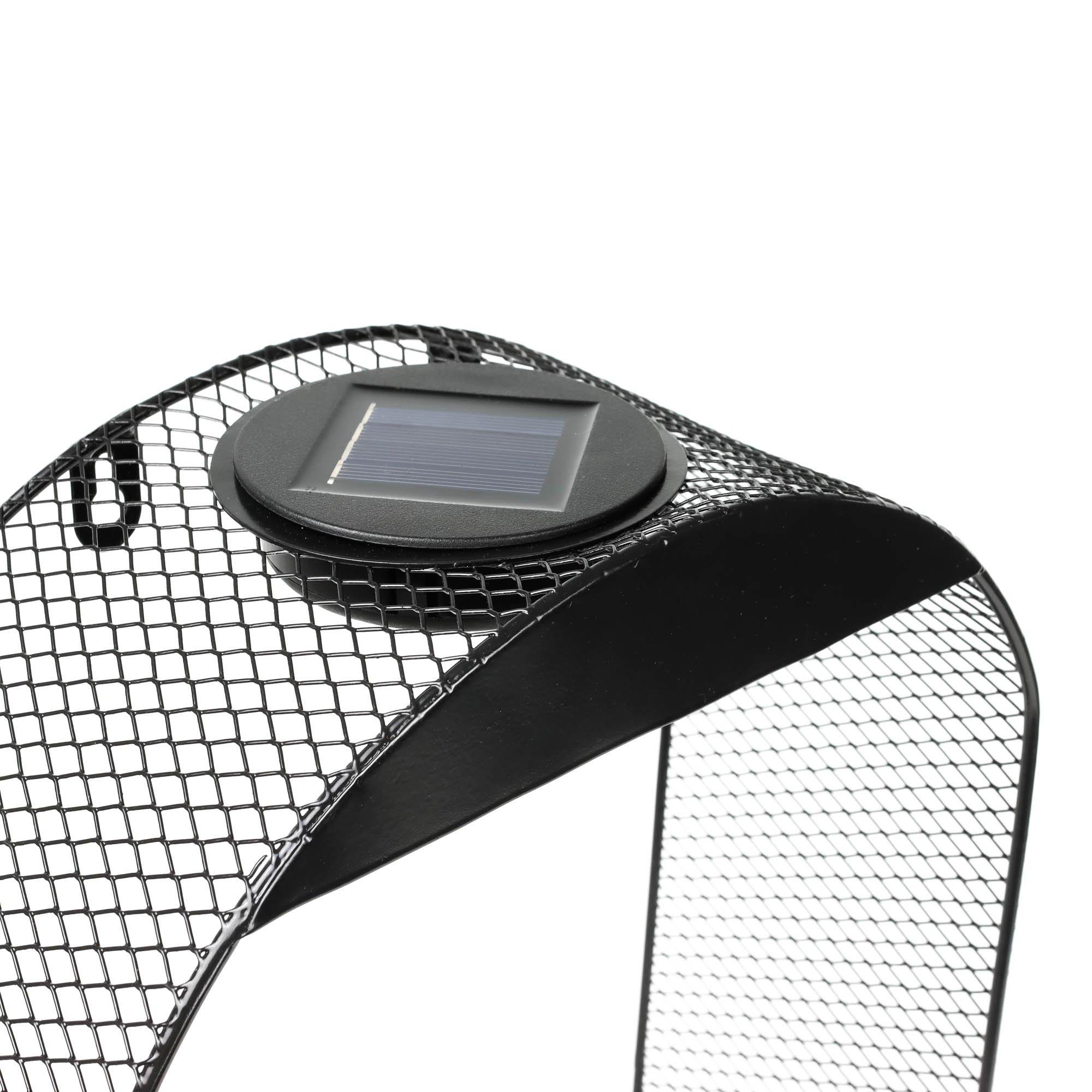 Black - Streetwize - Oval Solar Wall Planter - 7