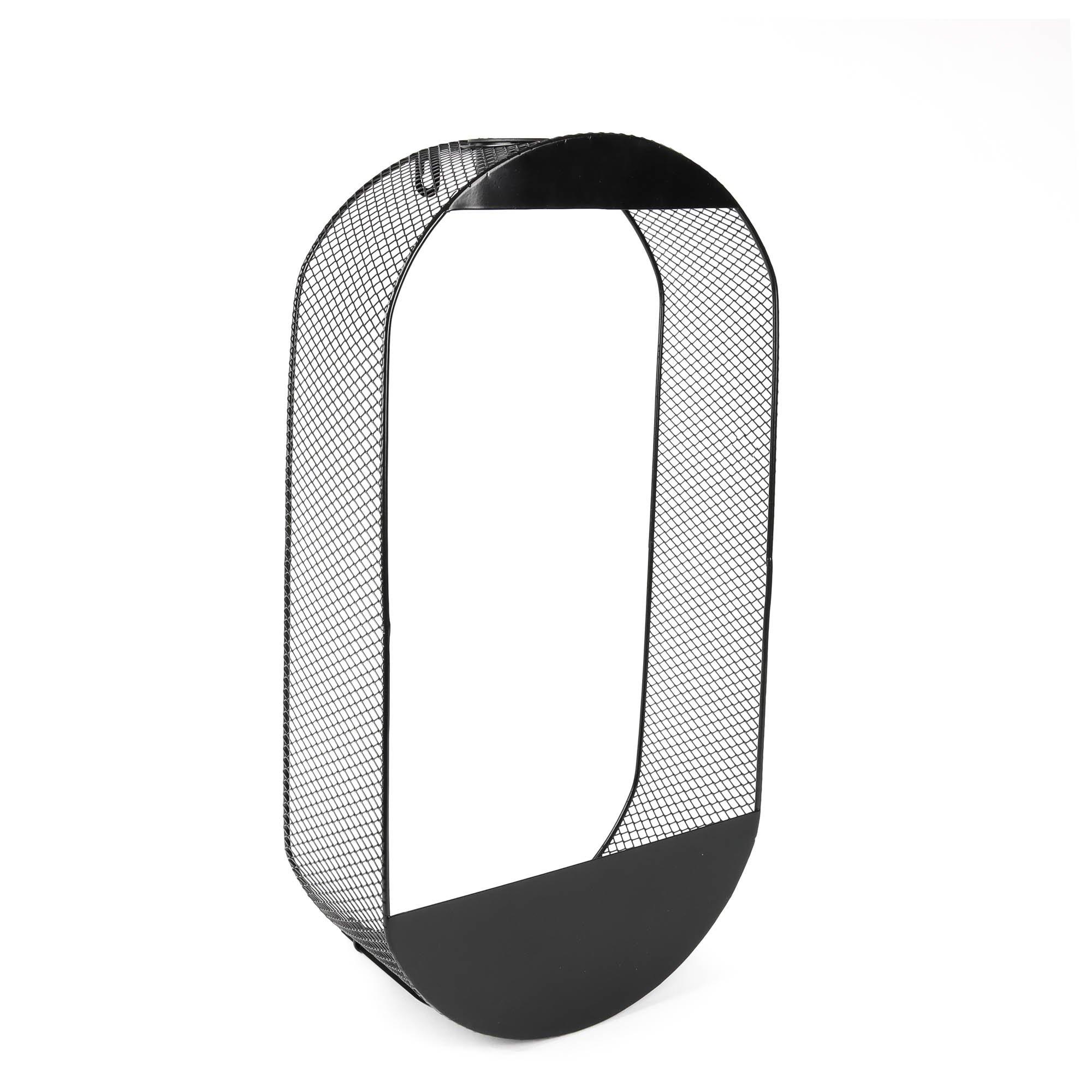 Black - Streetwize - Oval Solar Wall Planter - 8