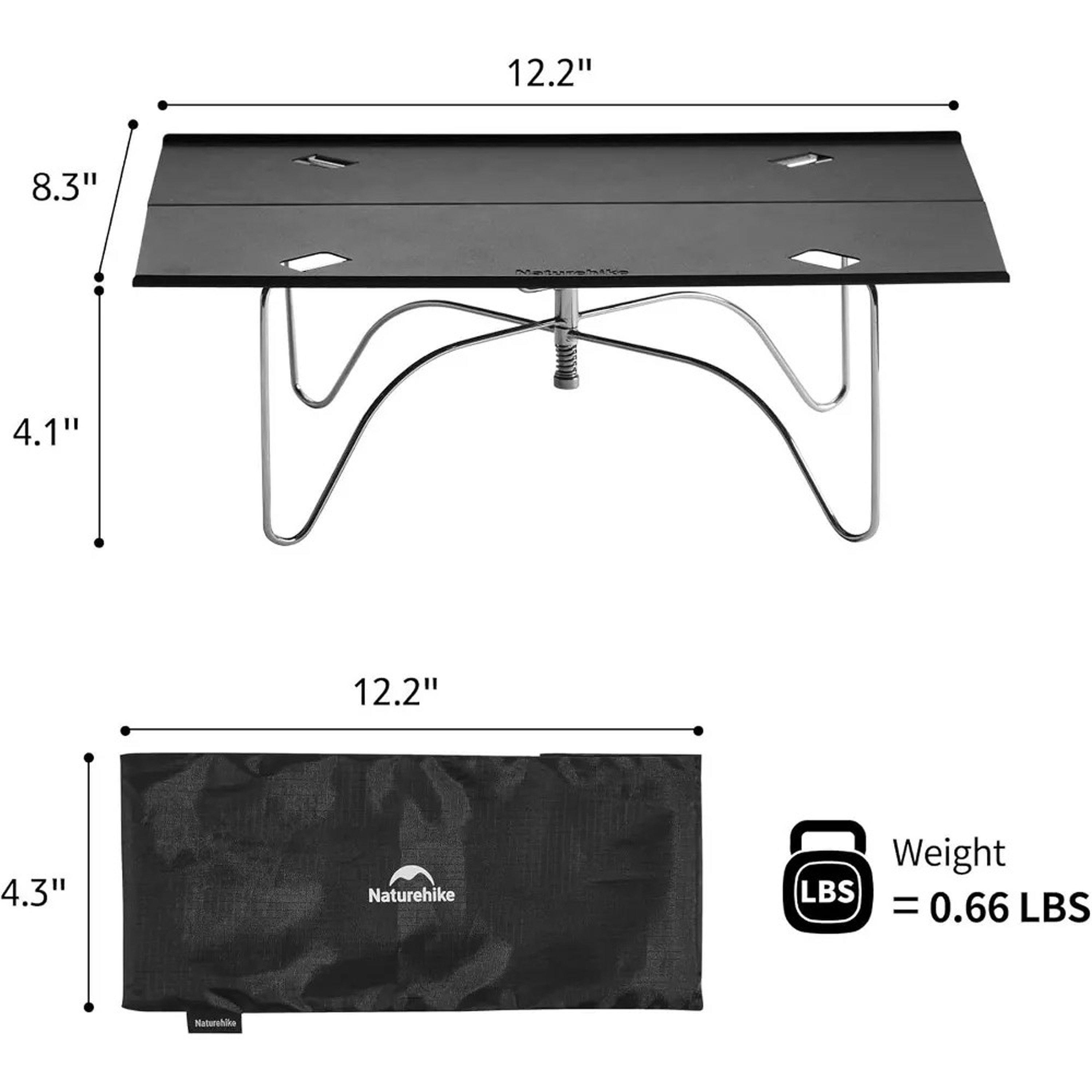 Black - Naturehike - Yamami X01 Folding Camping Table - 2