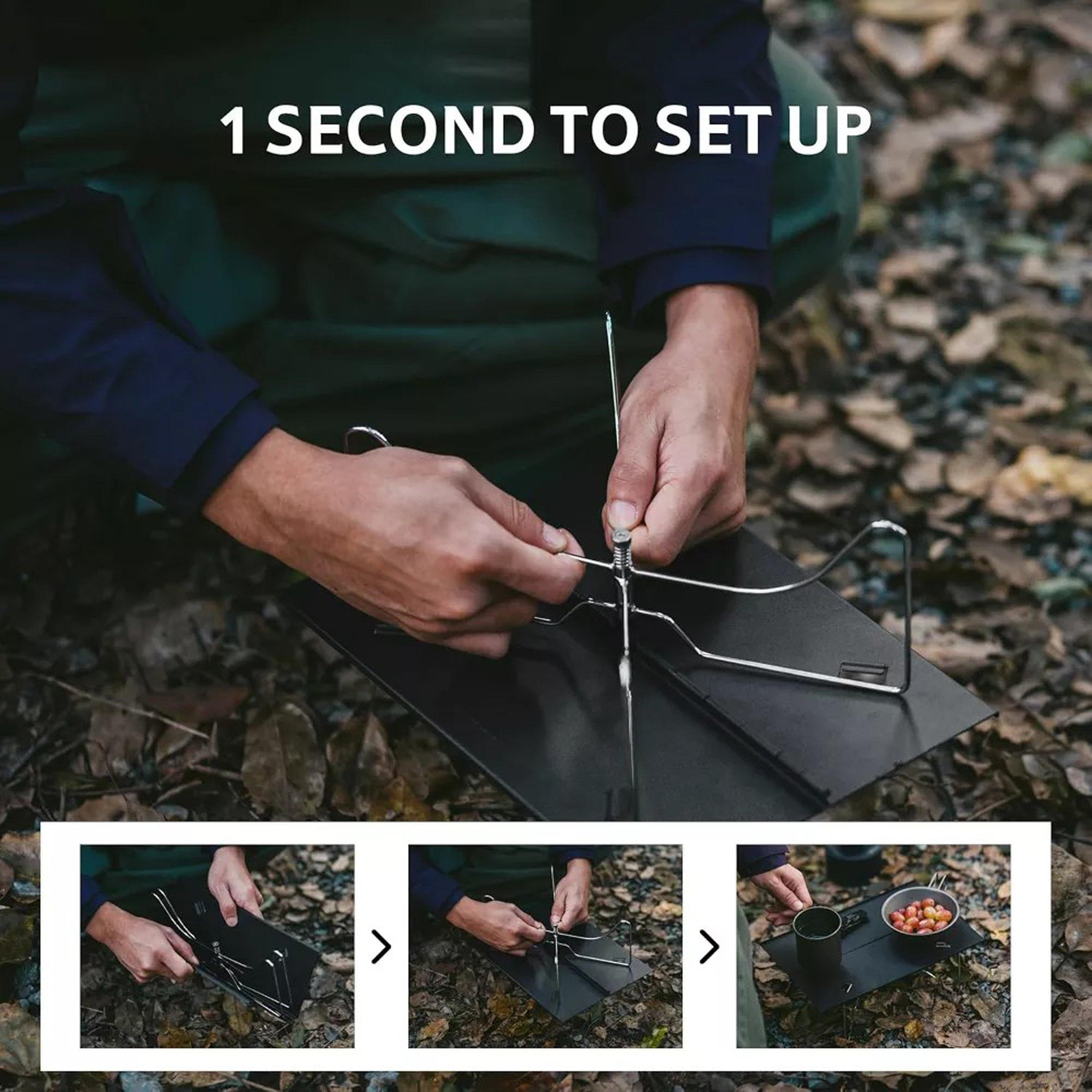 Black - Naturehike - Yamami X01 Folding Camping Table - 3