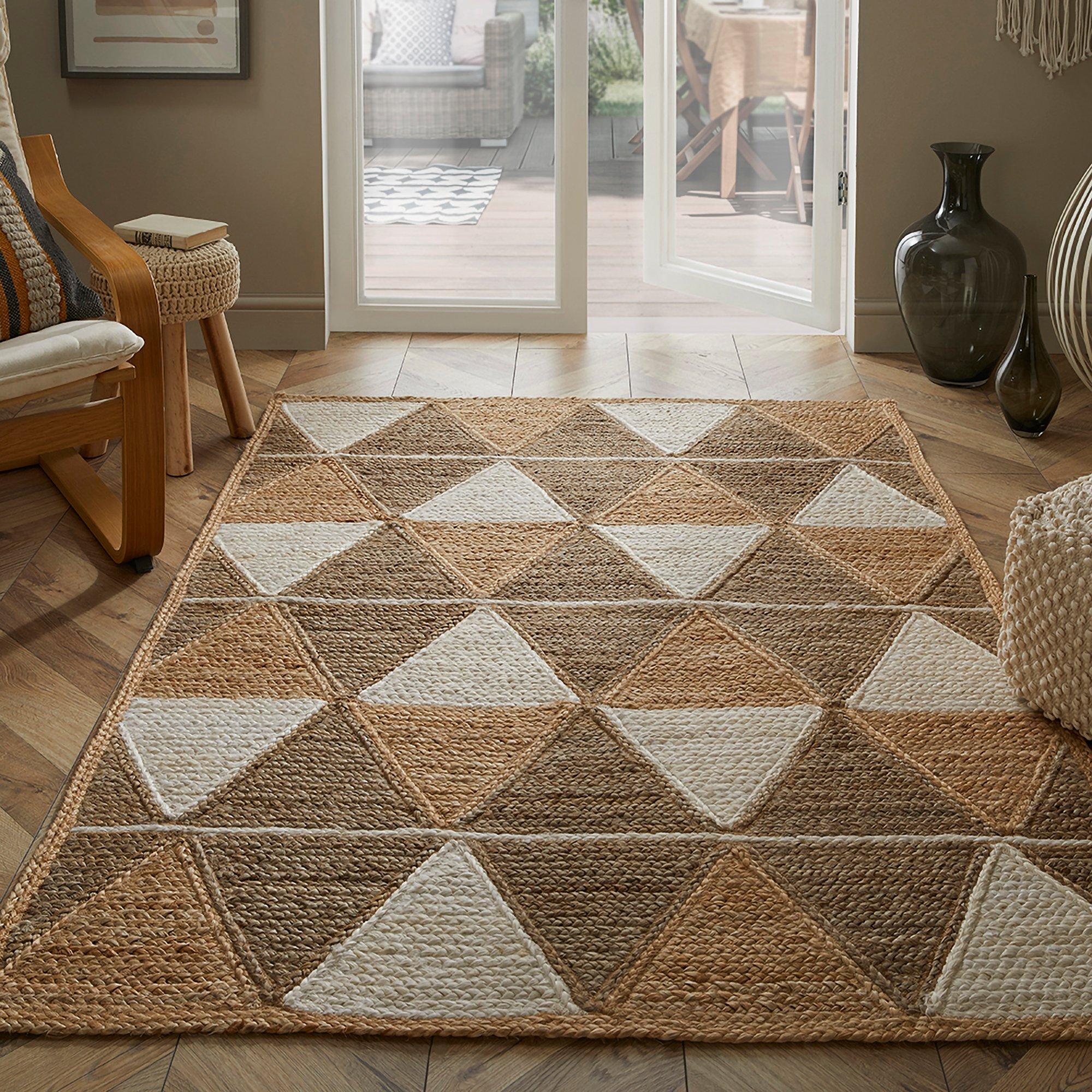 Natural - Esselle - Prestbury Geo Handbraided 120x170cm Natural Rug - 2