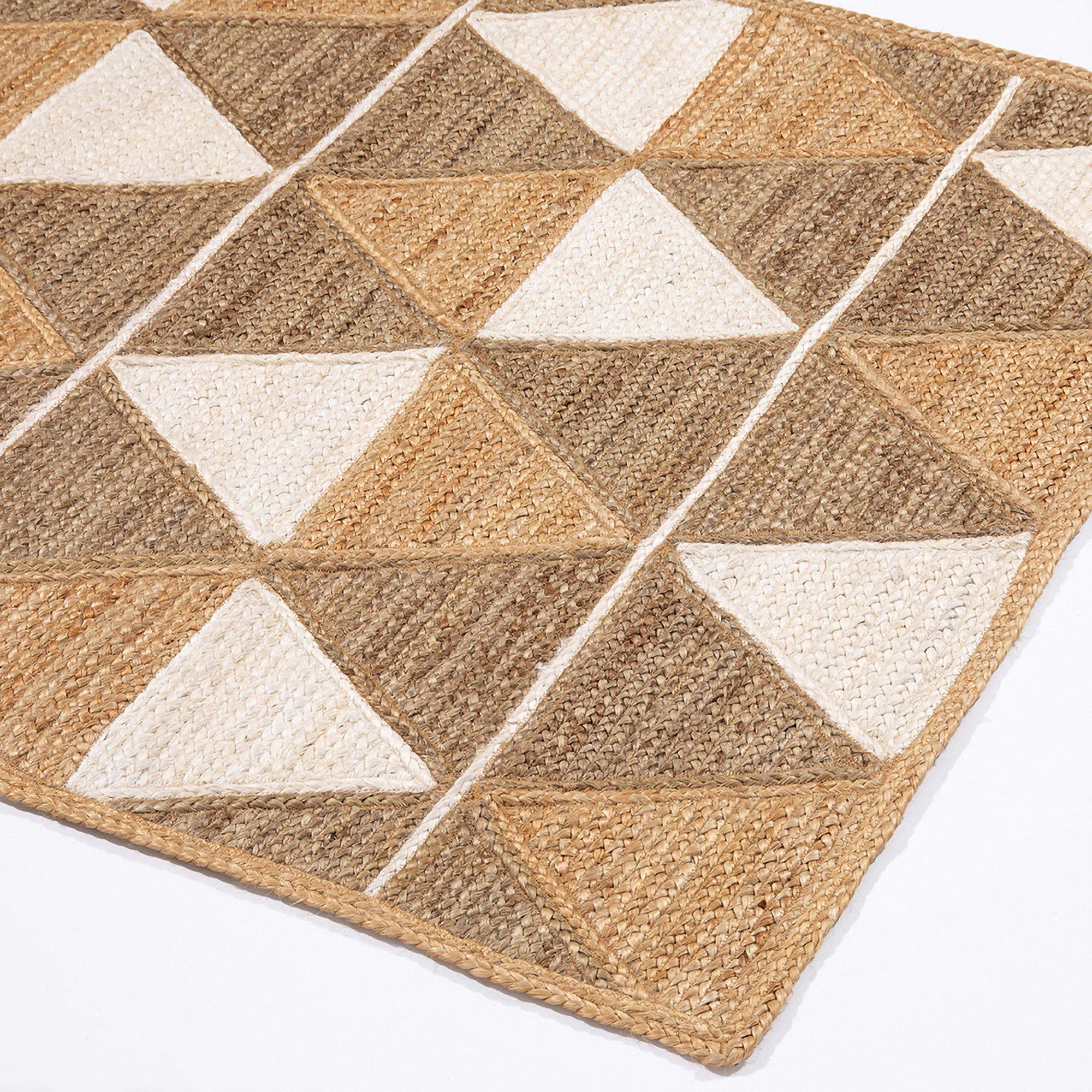 Natural - Esselle - Prestbury Geo Handbraided 120x170cm Natural Rug - 5