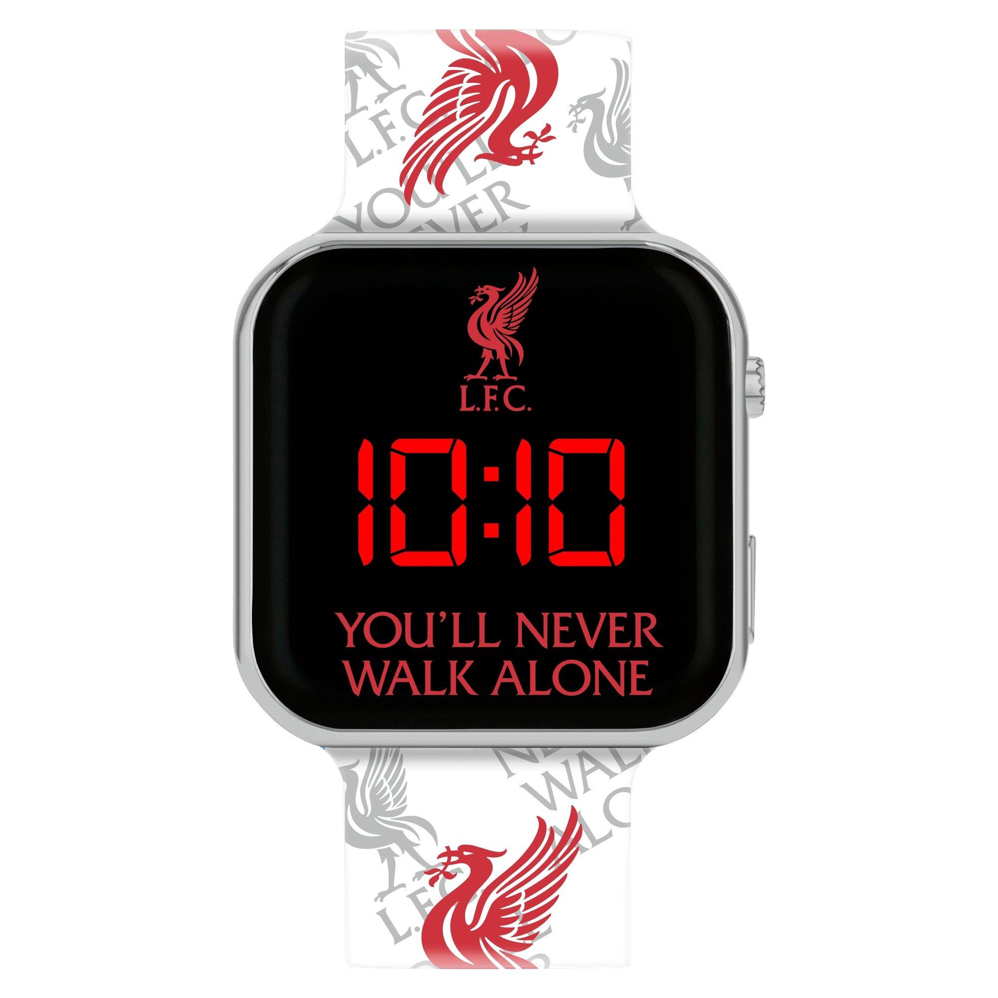 White - Liverpool FC - Liverpool FC Silicone Strap LED Watch for Kids - 1