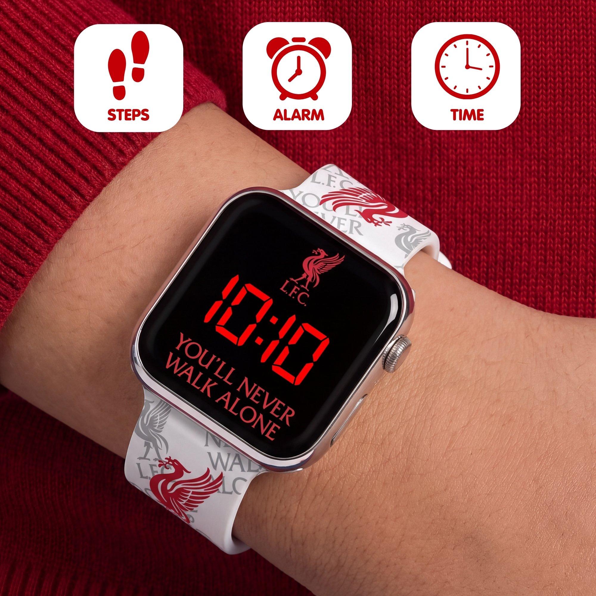 White - Liverpool FC - Liverpool FC Silicone Strap LED Watch for Kids - 2