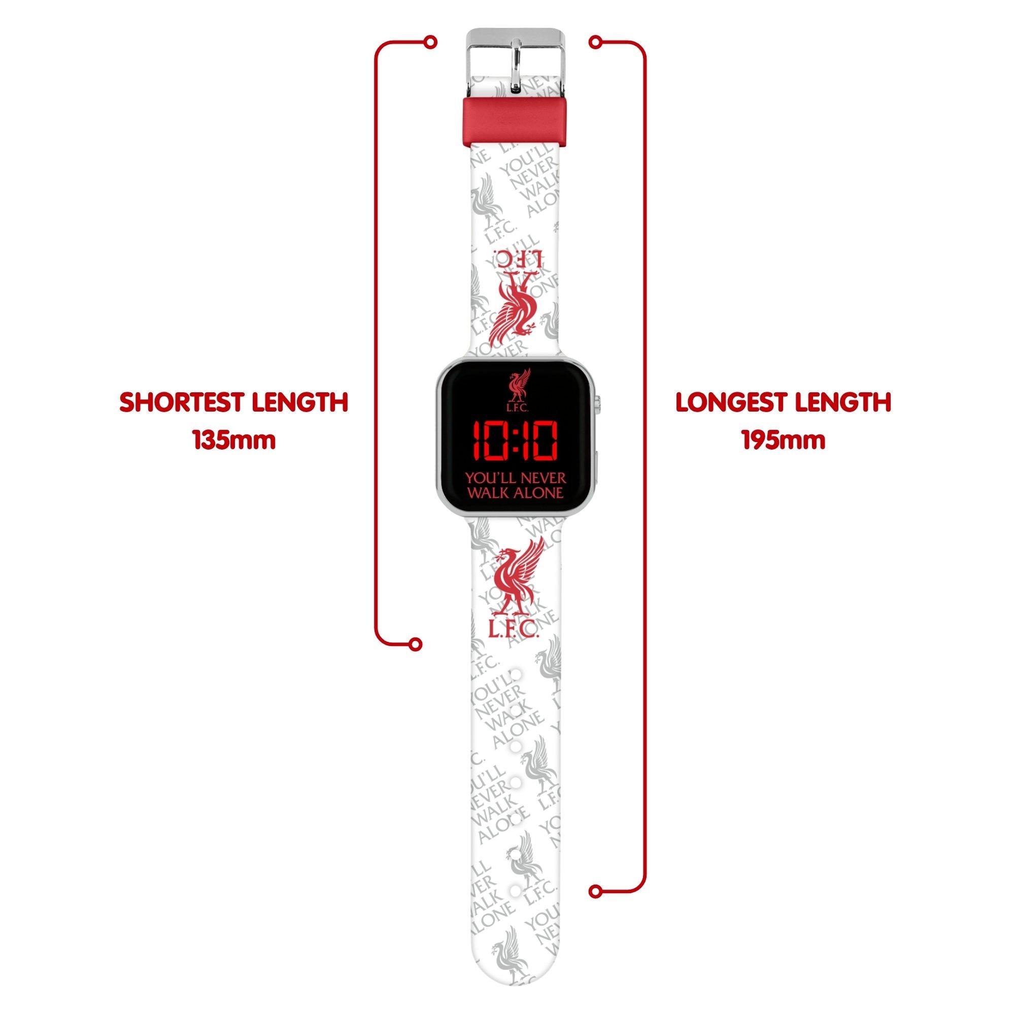 White - Liverpool FC - Liverpool FC Silicone Strap LED Watch for Kids - 4