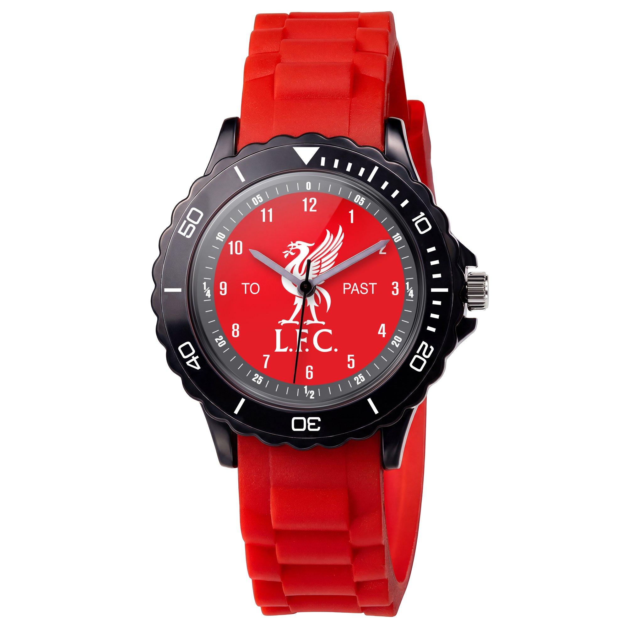 Red - Liverpool FC - Liverpool FC Red Time Teacher Dial Watch for Kids - 1