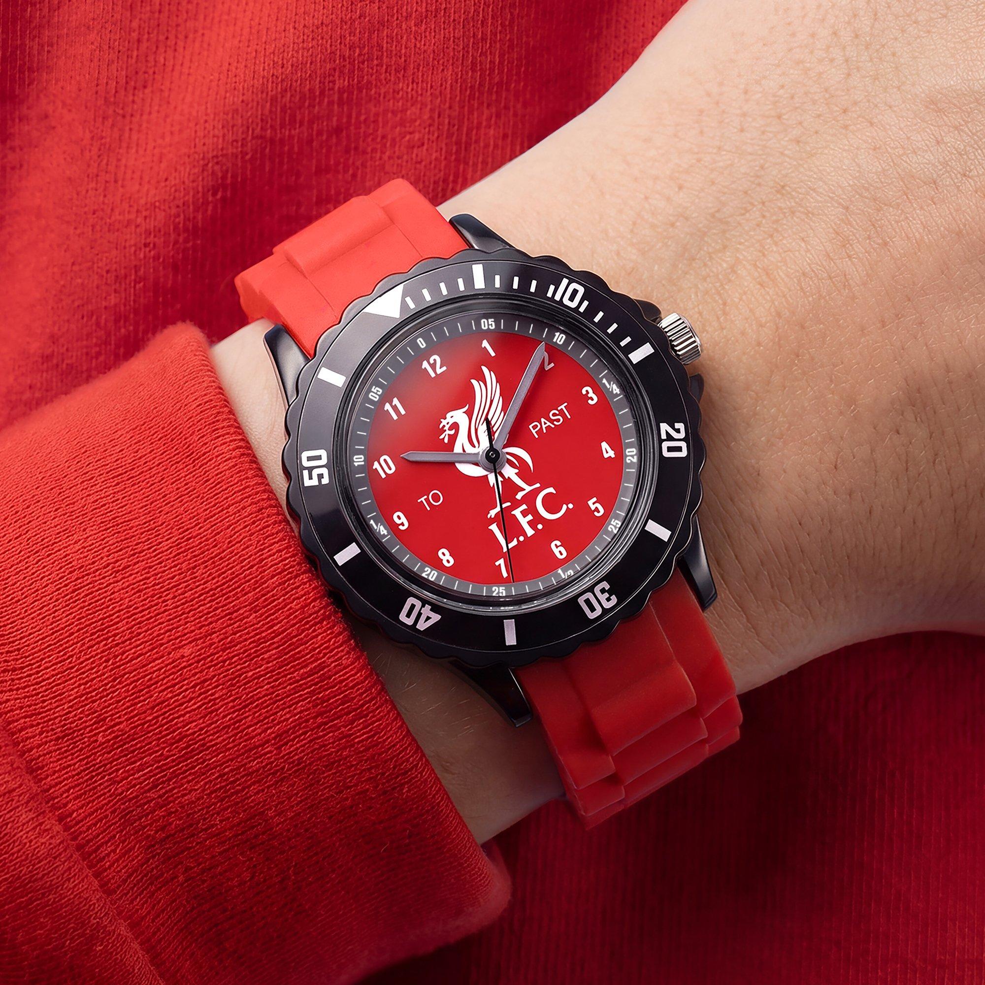 Red - Liverpool FC - Liverpool FC Red Time Teacher Dial Watch for Kids - 2
