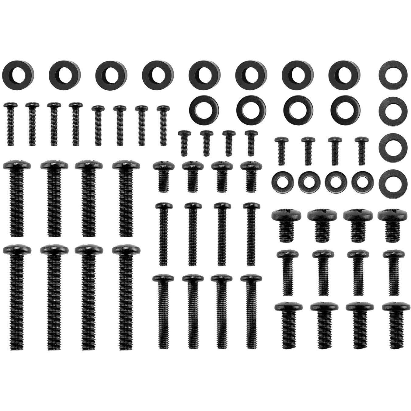 Black - VonHaus - Universal TV Mount Installation Screw Kit - 1