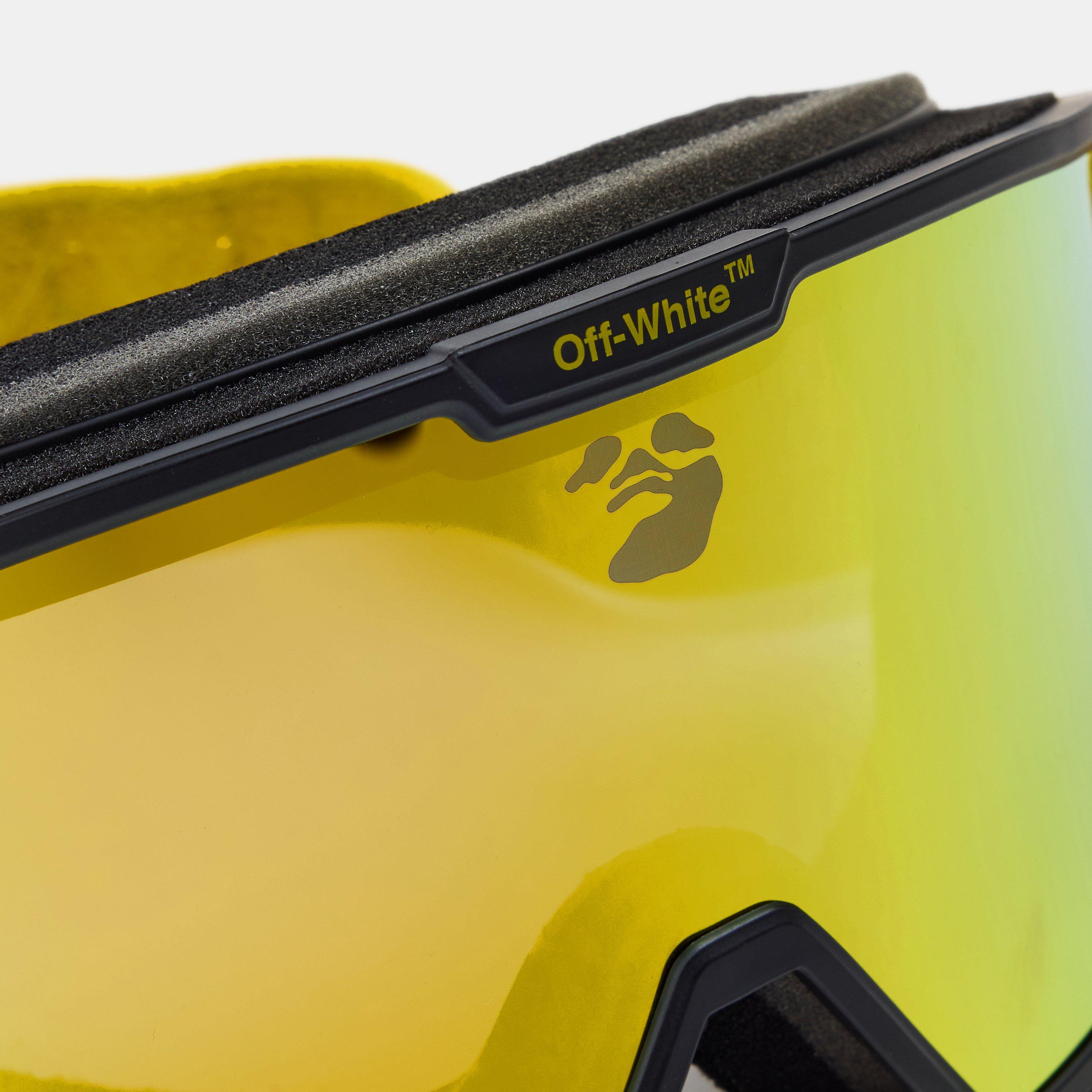 Mirror Yellow - Off White - Unisex Ski Goggles - 3