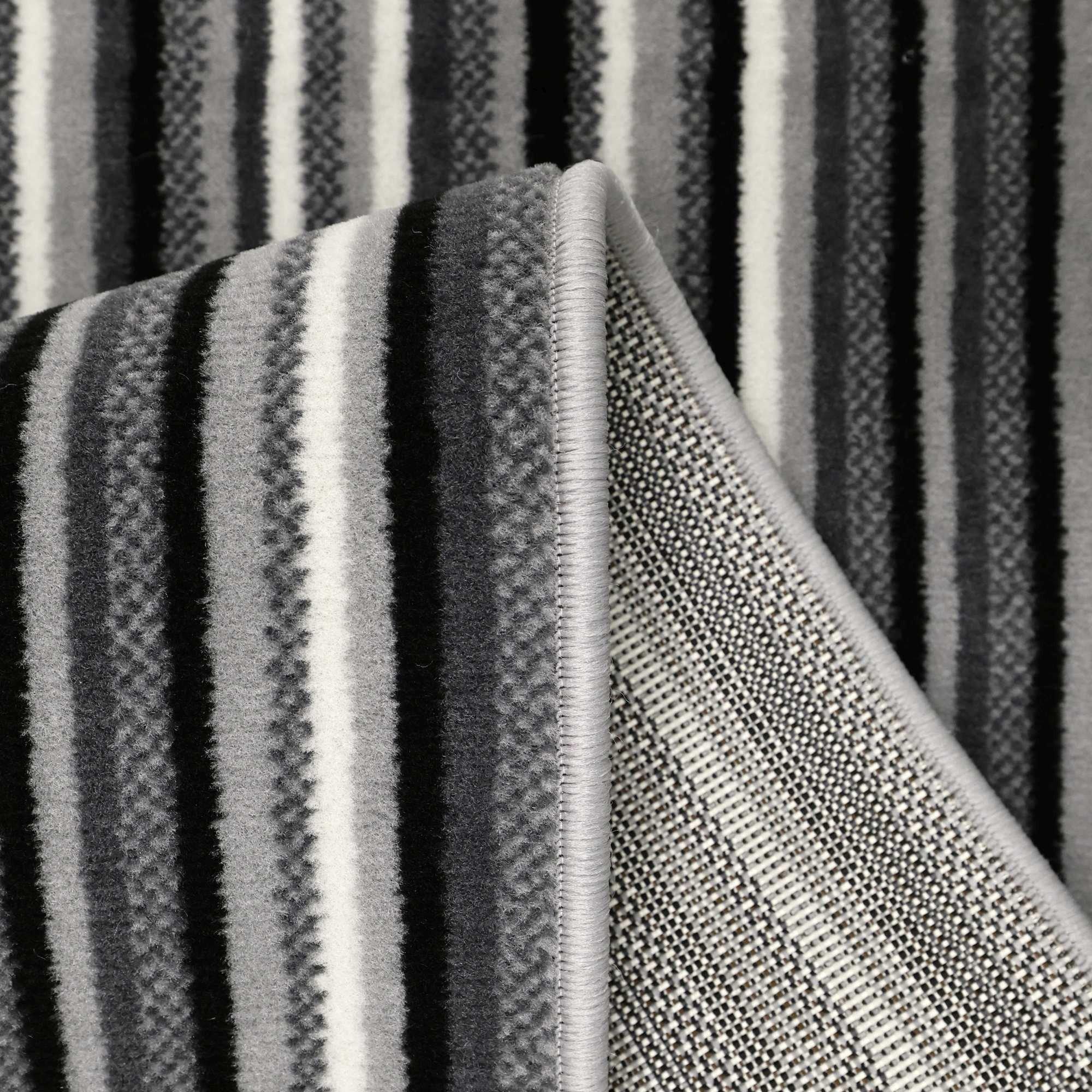 Grey - Homemaker - Stair Runner - Maestro Stripe Design - Grey - 3