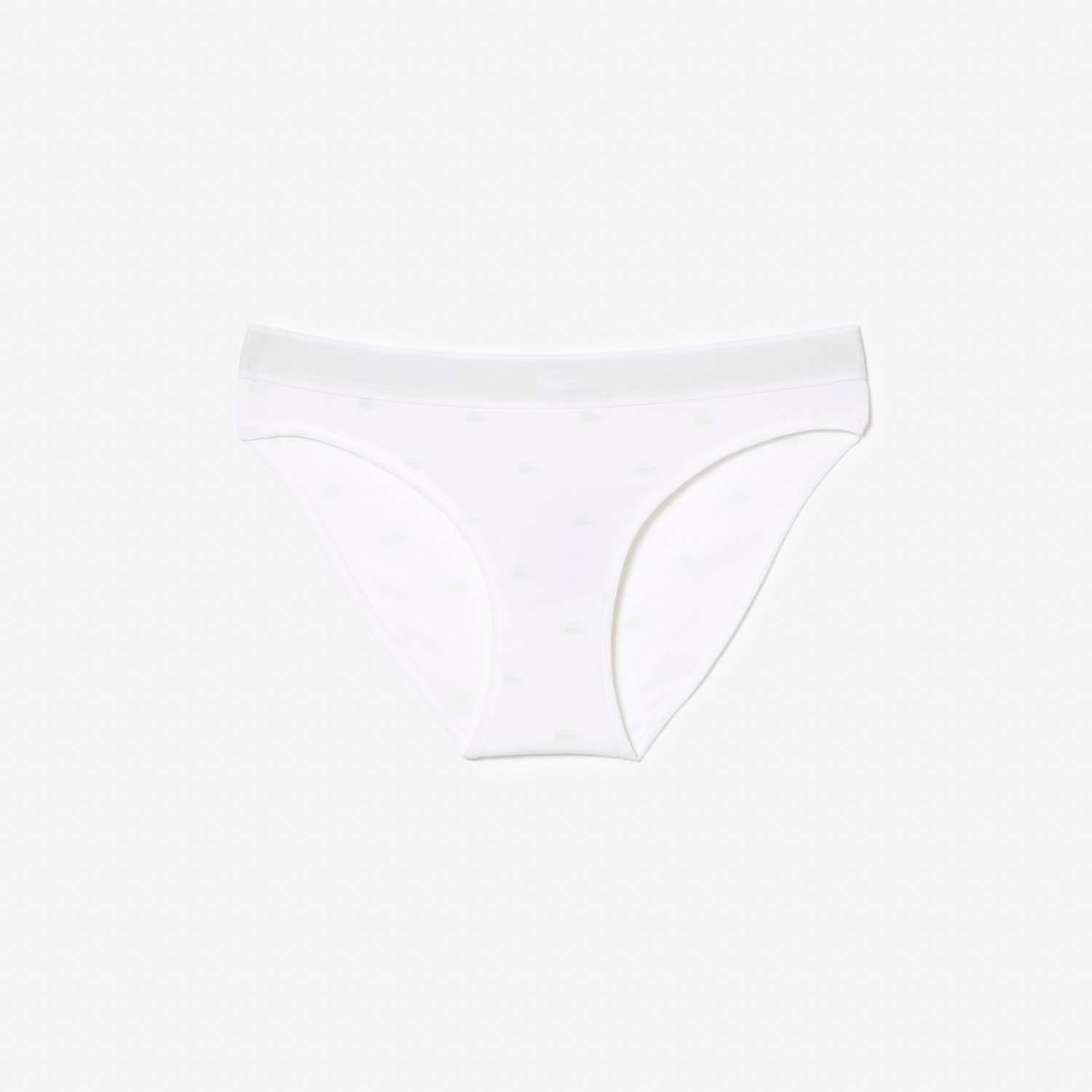 White - Lacoste - Stretch Cotton Briefs - 1
