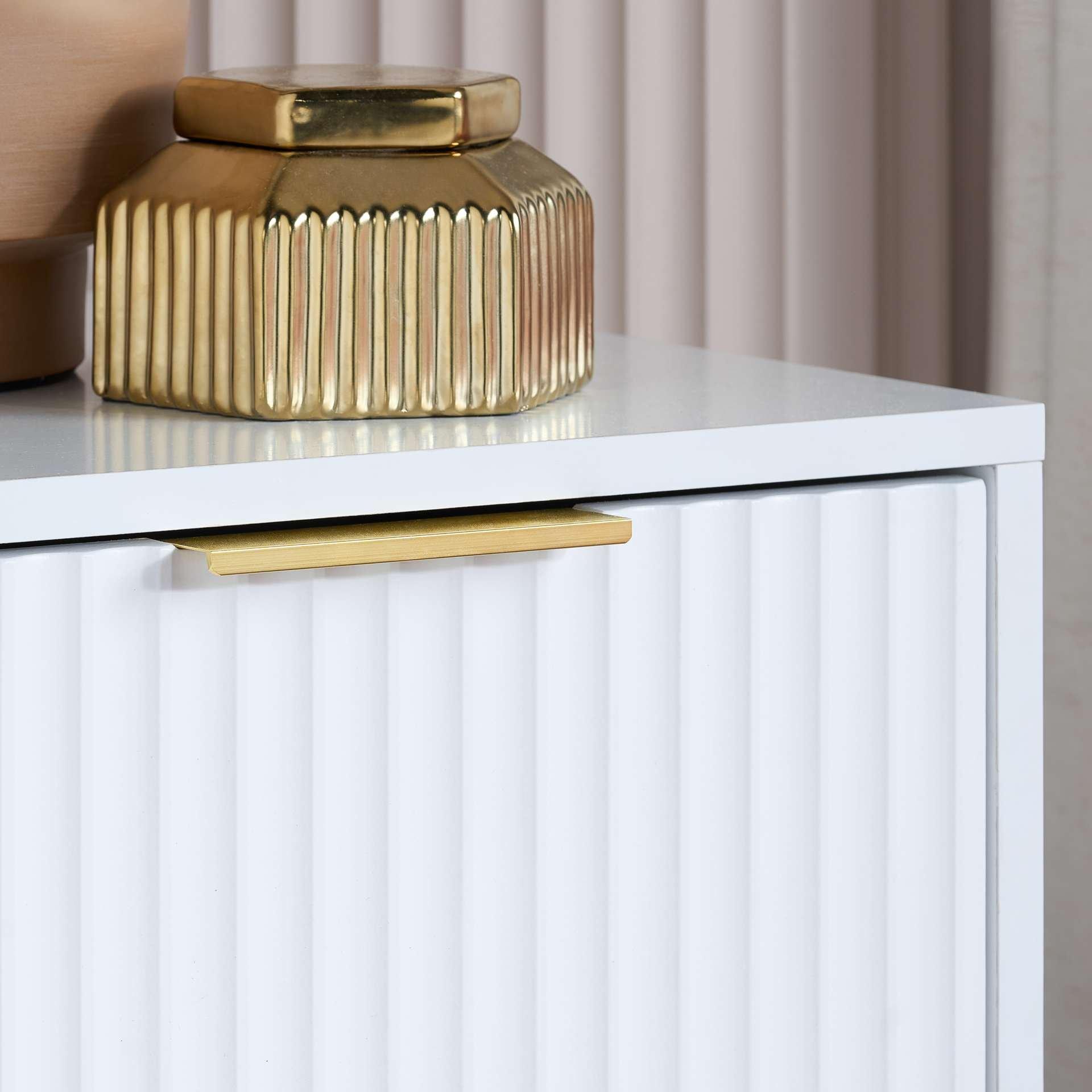 White - Birlea - Zara 6 Drawer Fluted Chest - 2