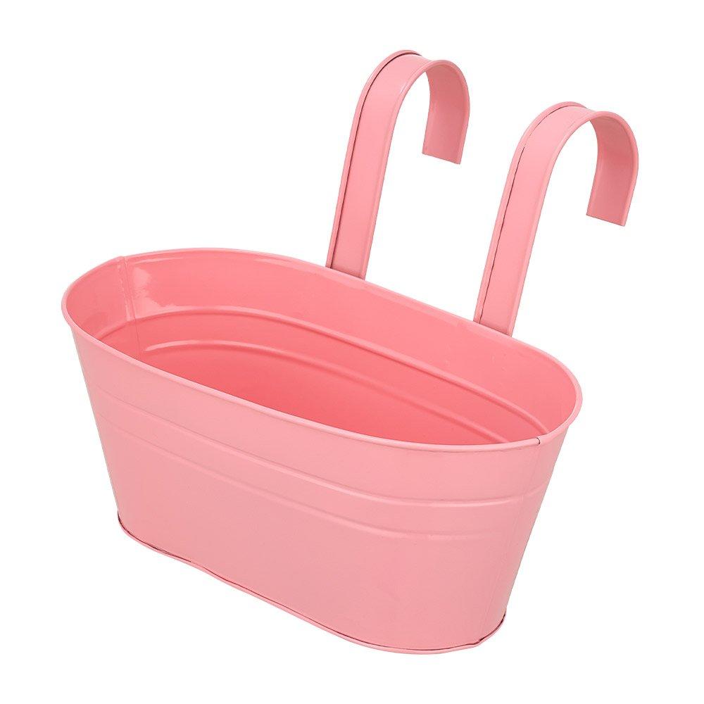 Multi - LIFE IDEAS - Oval Iron Hanging Planter with Double Hooks - 4