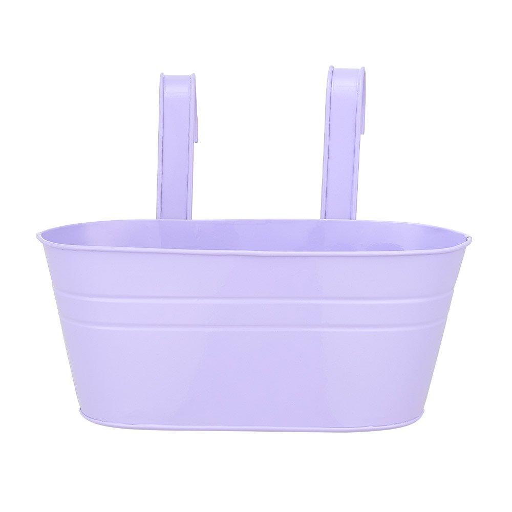 Multi - LIFE IDEAS - Oval Iron Hanging Planter with Double Hooks - 5