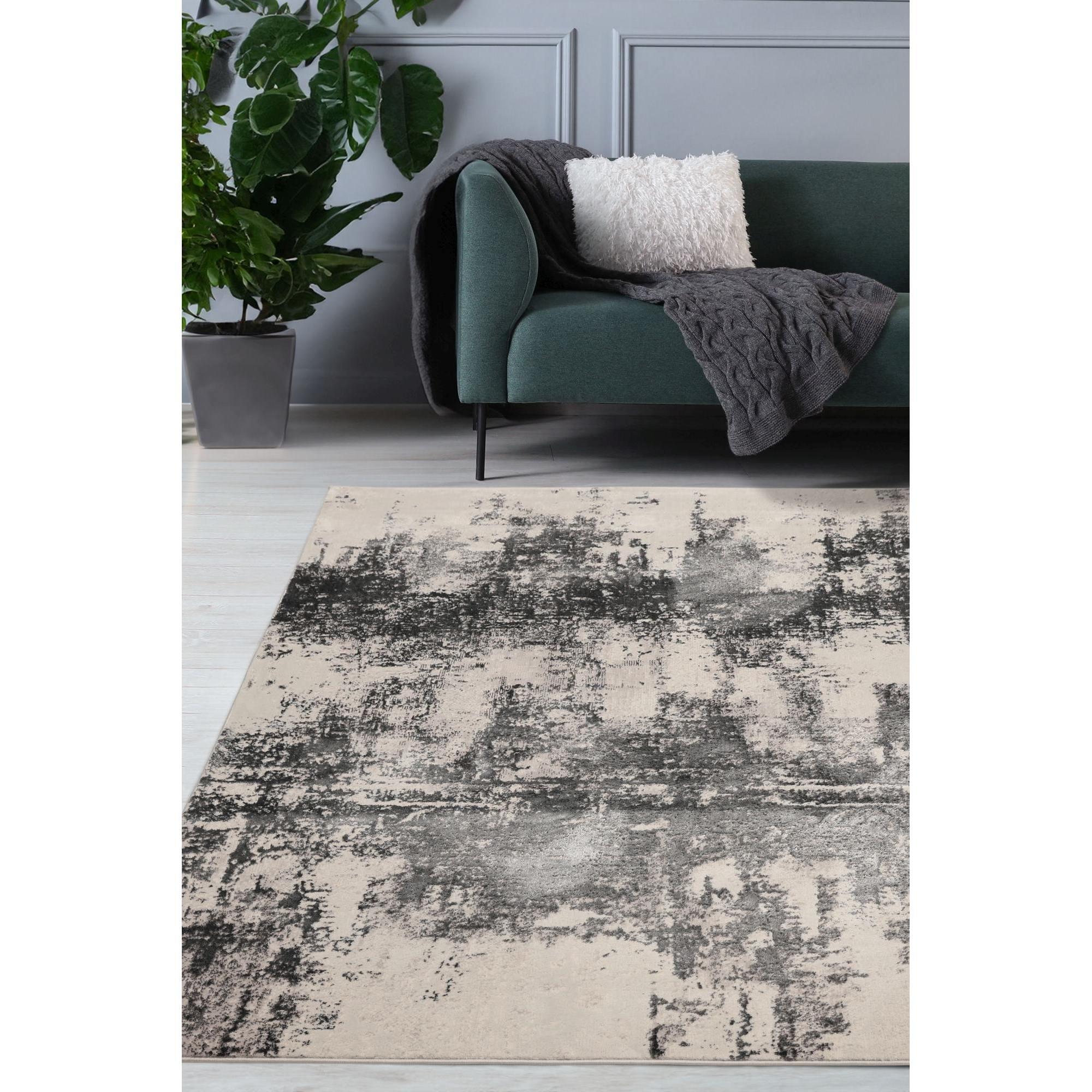 Grey - Homemaker - Dusk Marble Rug Grey - 1
