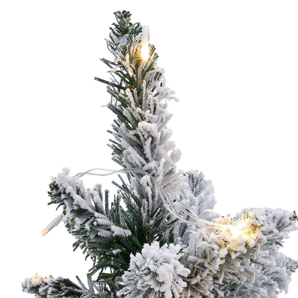 Green - LIFE IDEAS - Tabletop Christmas Tree with LED String Light - 4