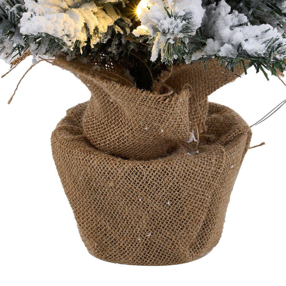 Green - LIFE IDEAS - Tabletop Christmas Tree with LED String Light - 6