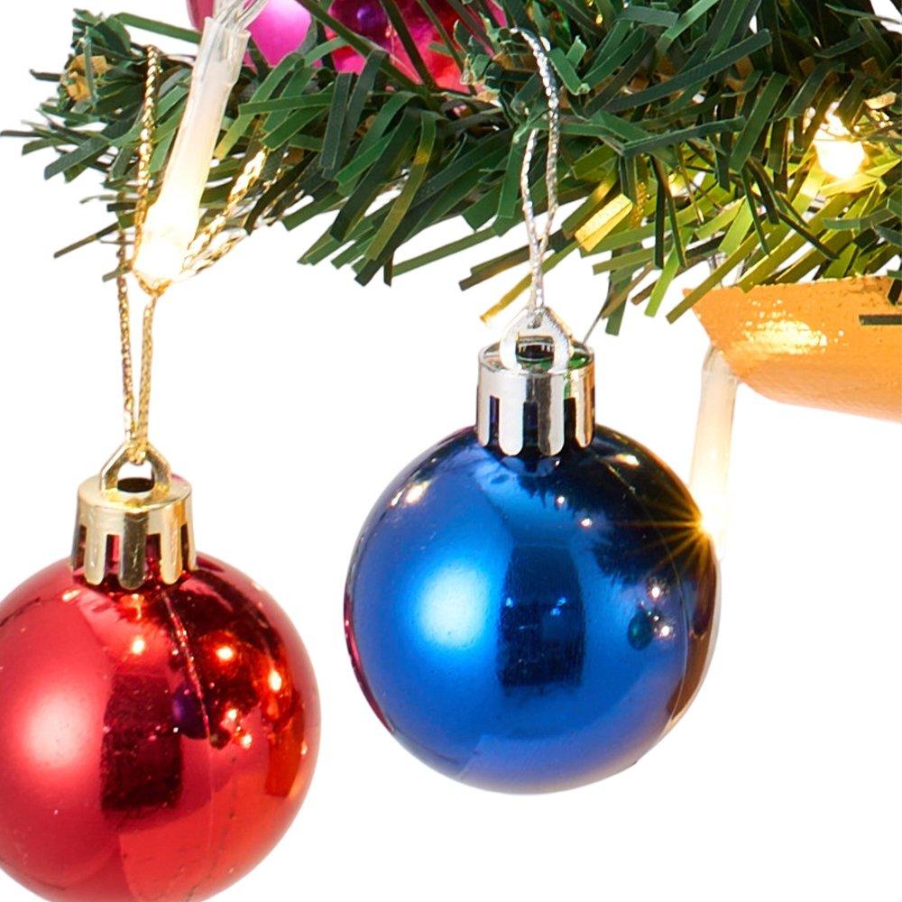 Green - LIFE IDEAS - Tabletop Christmas Tree with LED String Light - 3